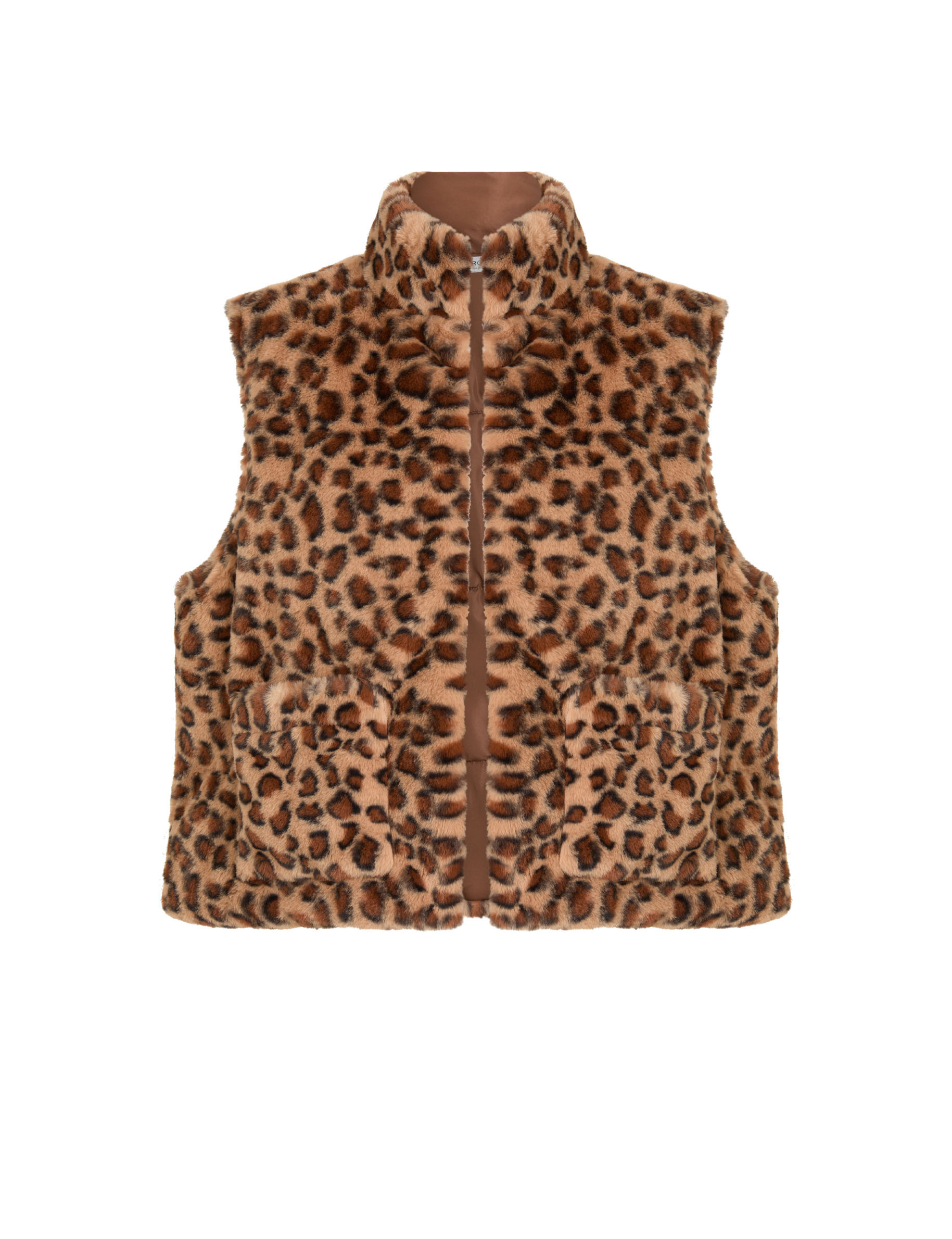 Faux fur jacket multicolor women