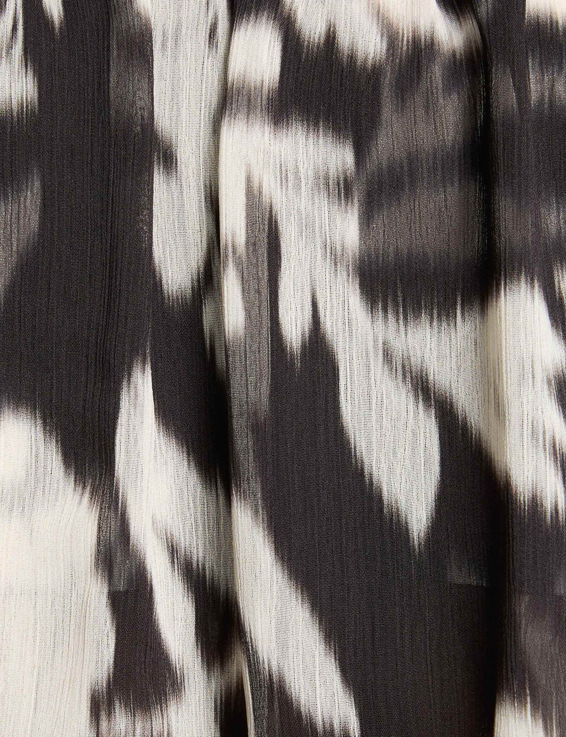 printed voile t shirt black women null