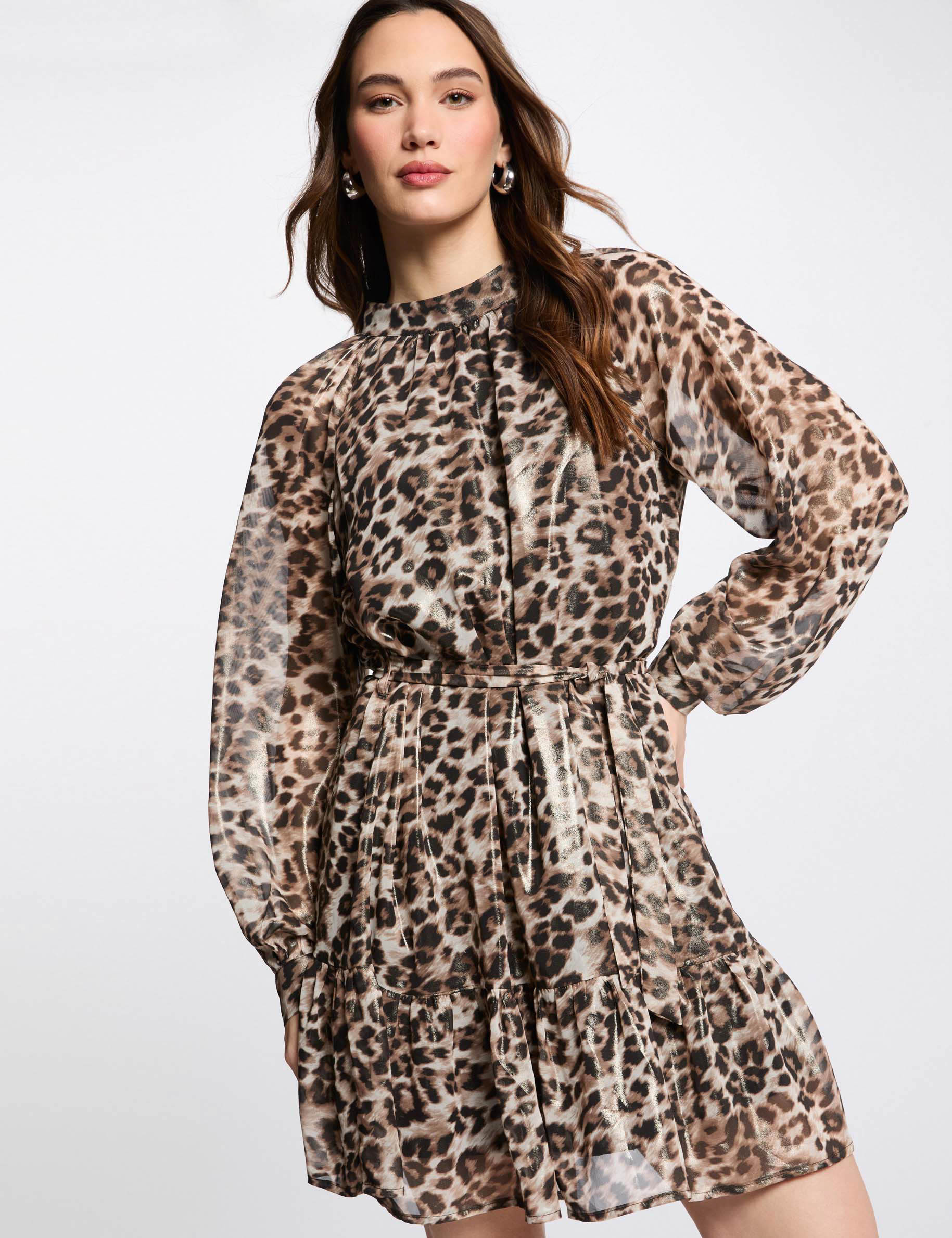 printed mini straight dress multicolor women Printed mini straight dress multicolor women