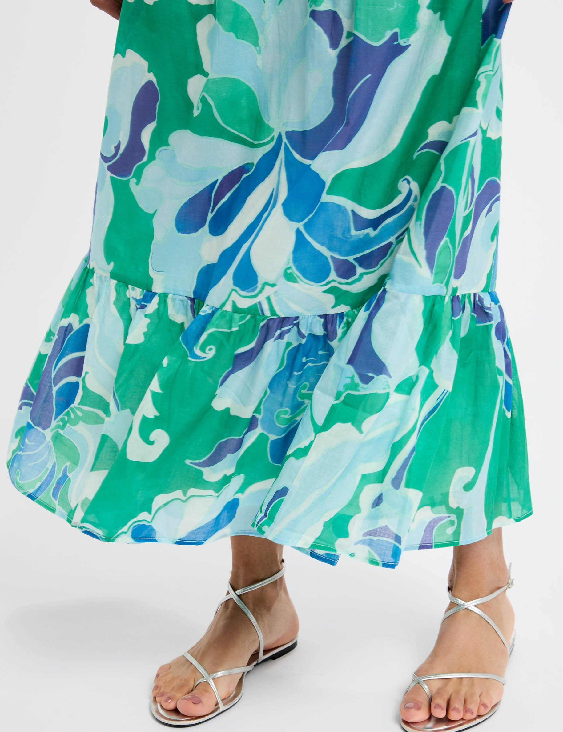 printed maxi skirt multicolor women Printed maxi skirt multicolor women