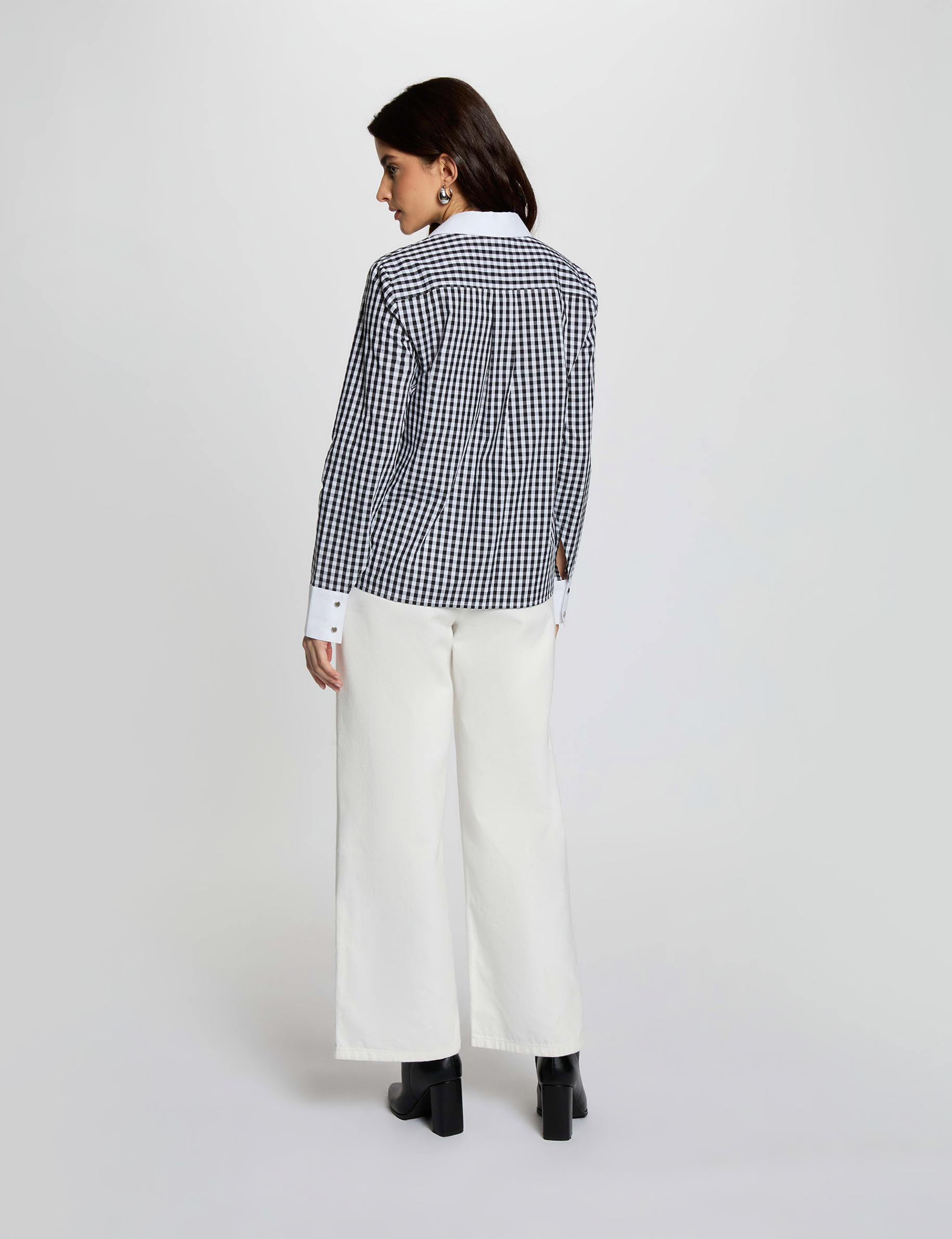 Shirt with contrasting collar multicolor women