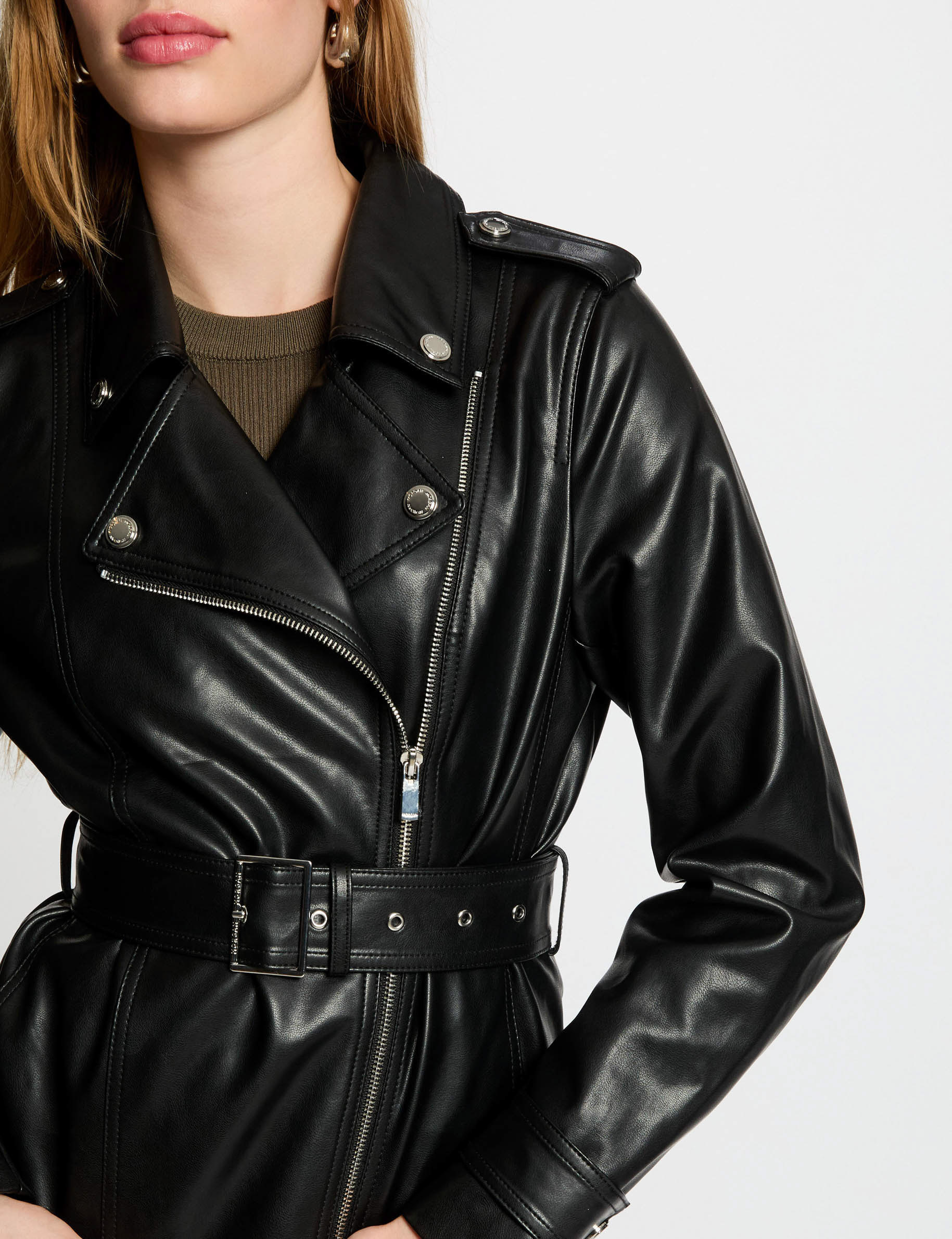 faux leather jacket black women Faux leather jacket black women