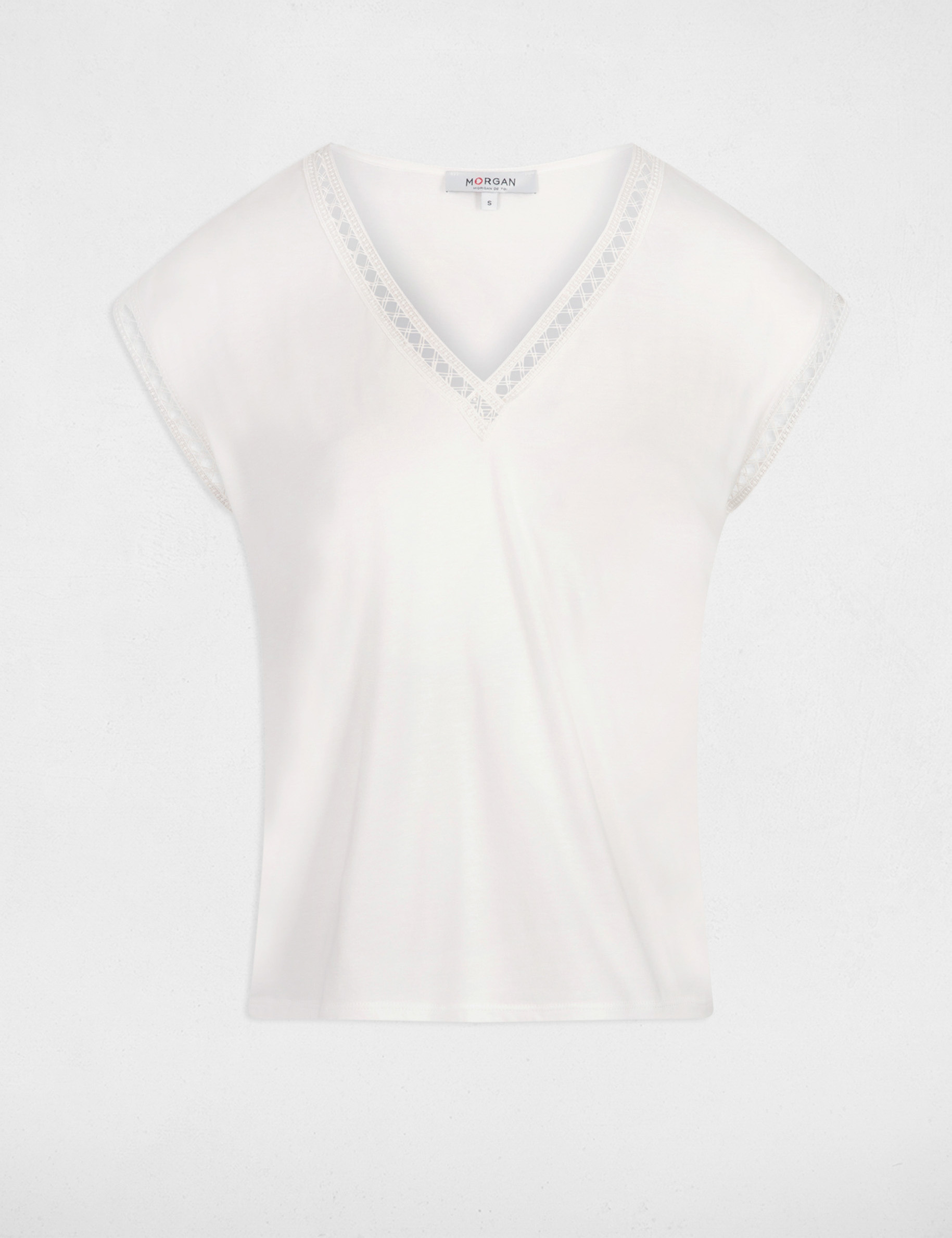 short sleeved t shirt ecru women Short-sleeved t-shirt ecru women