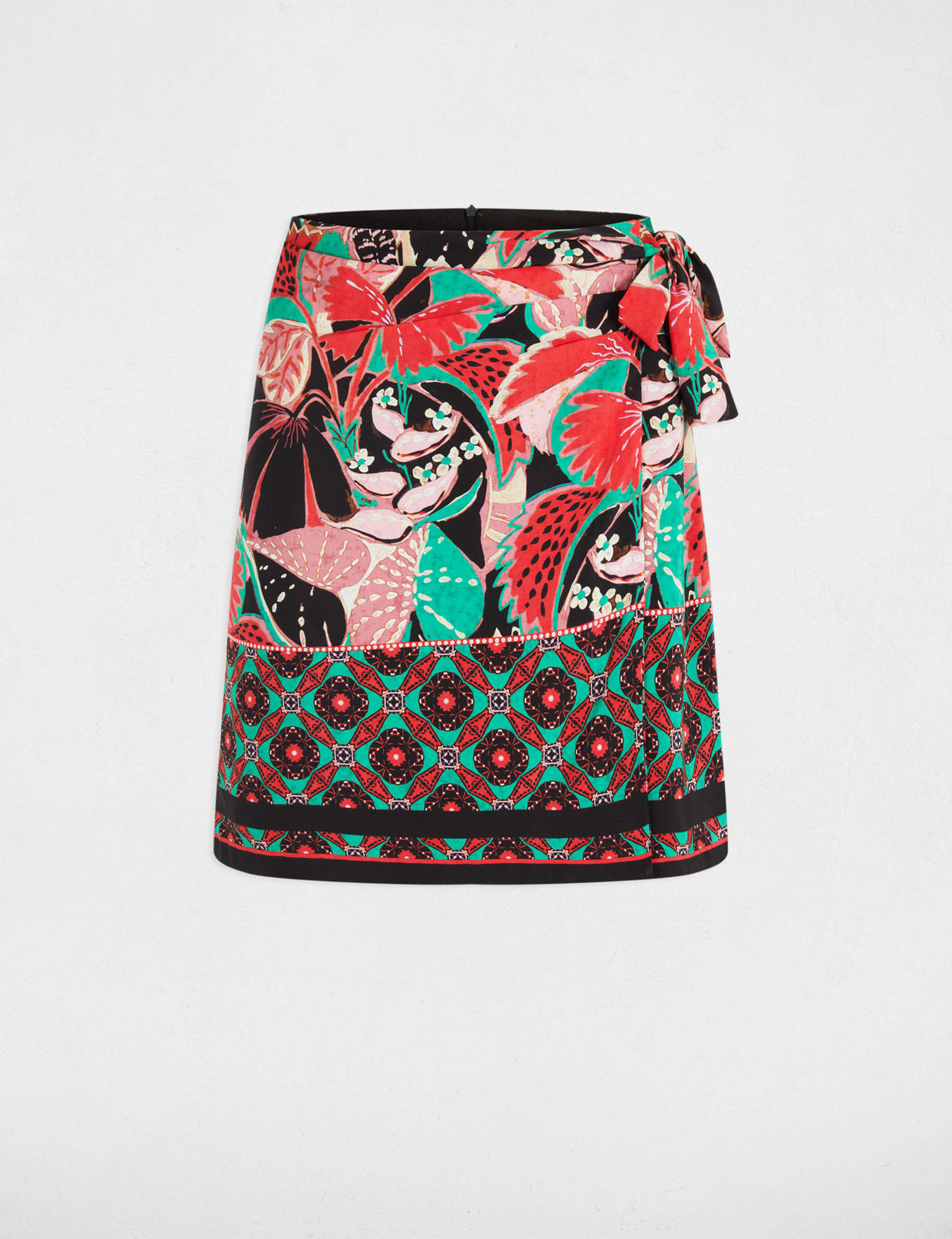 printed tied skirt multicolor women Printed tied skirt multicolor women
