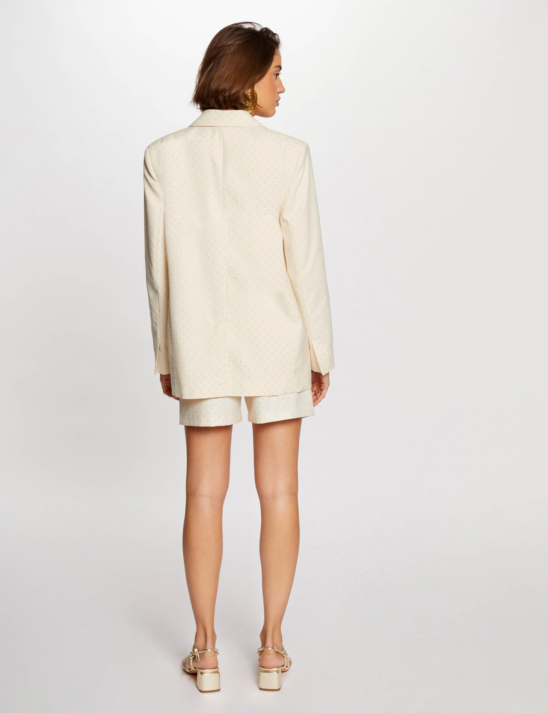 straight blazer rhinestones vanilla women Straight blazer rhinestones vanilla women