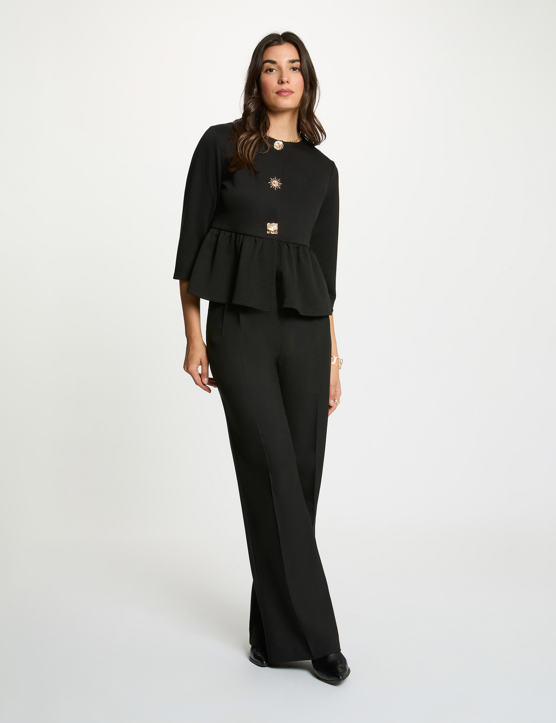 Long-sleeve cardigan black women