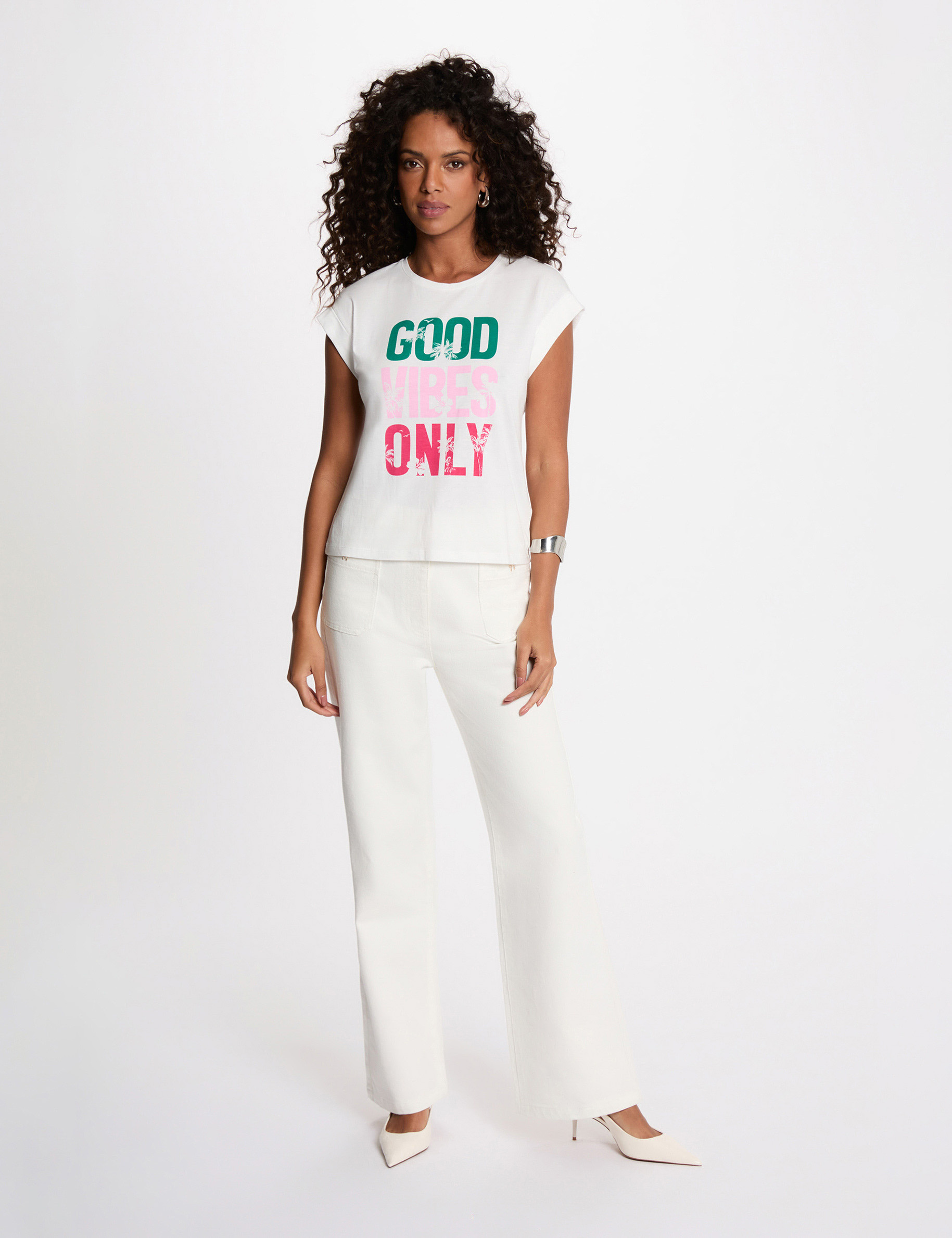 Short-sleeve t-shirt white women