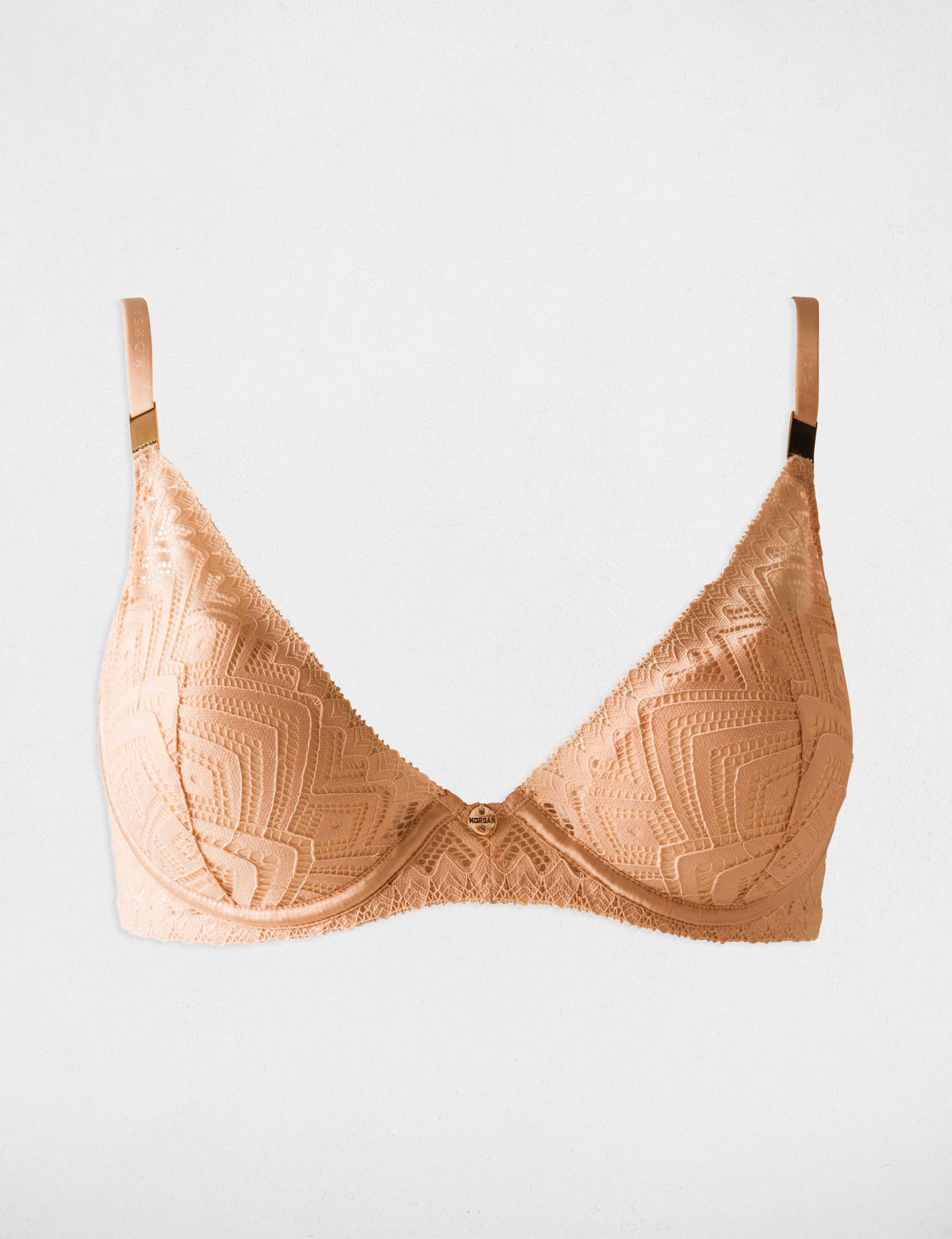 Padded bra light beige ladies'