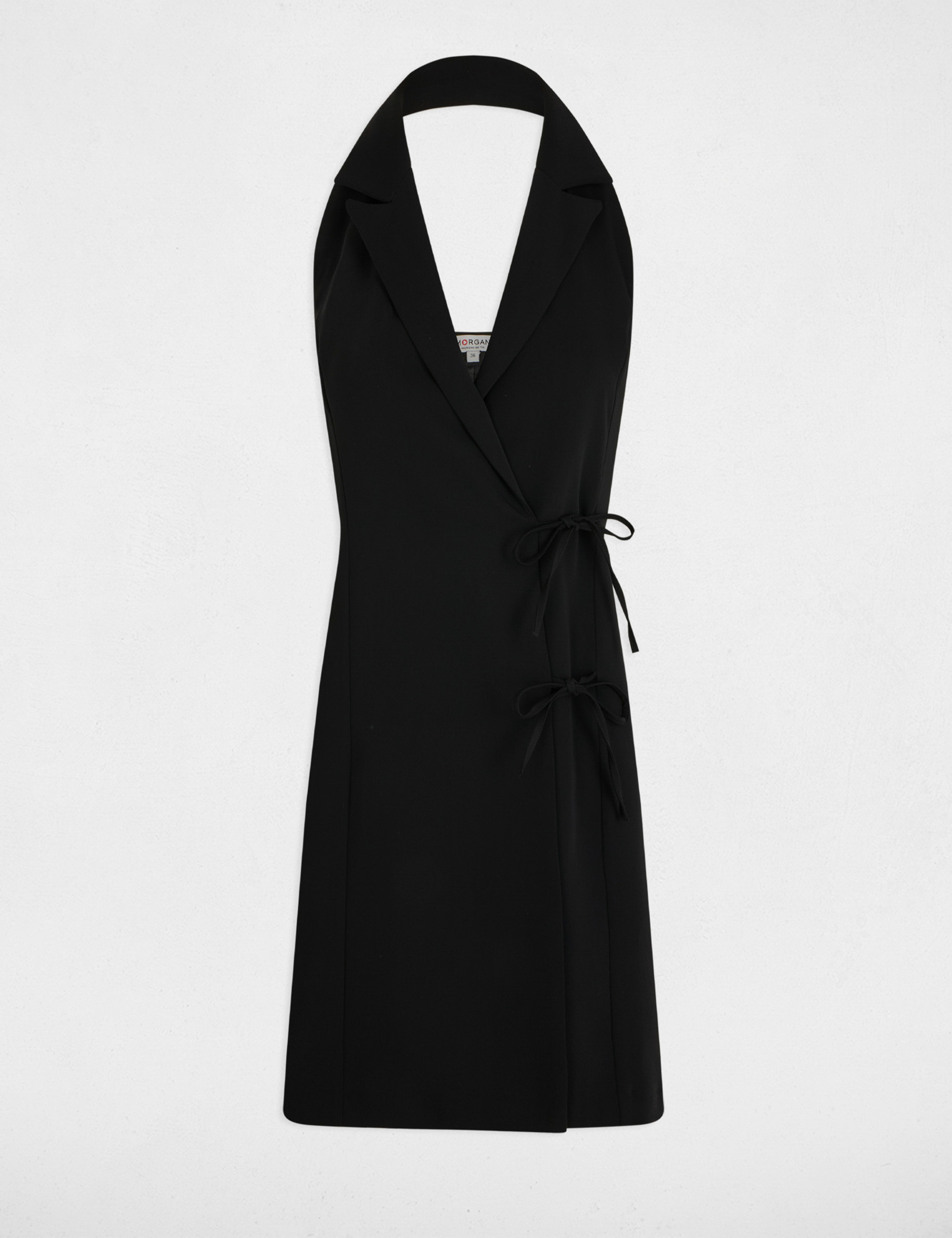 Wrap midi dress black women