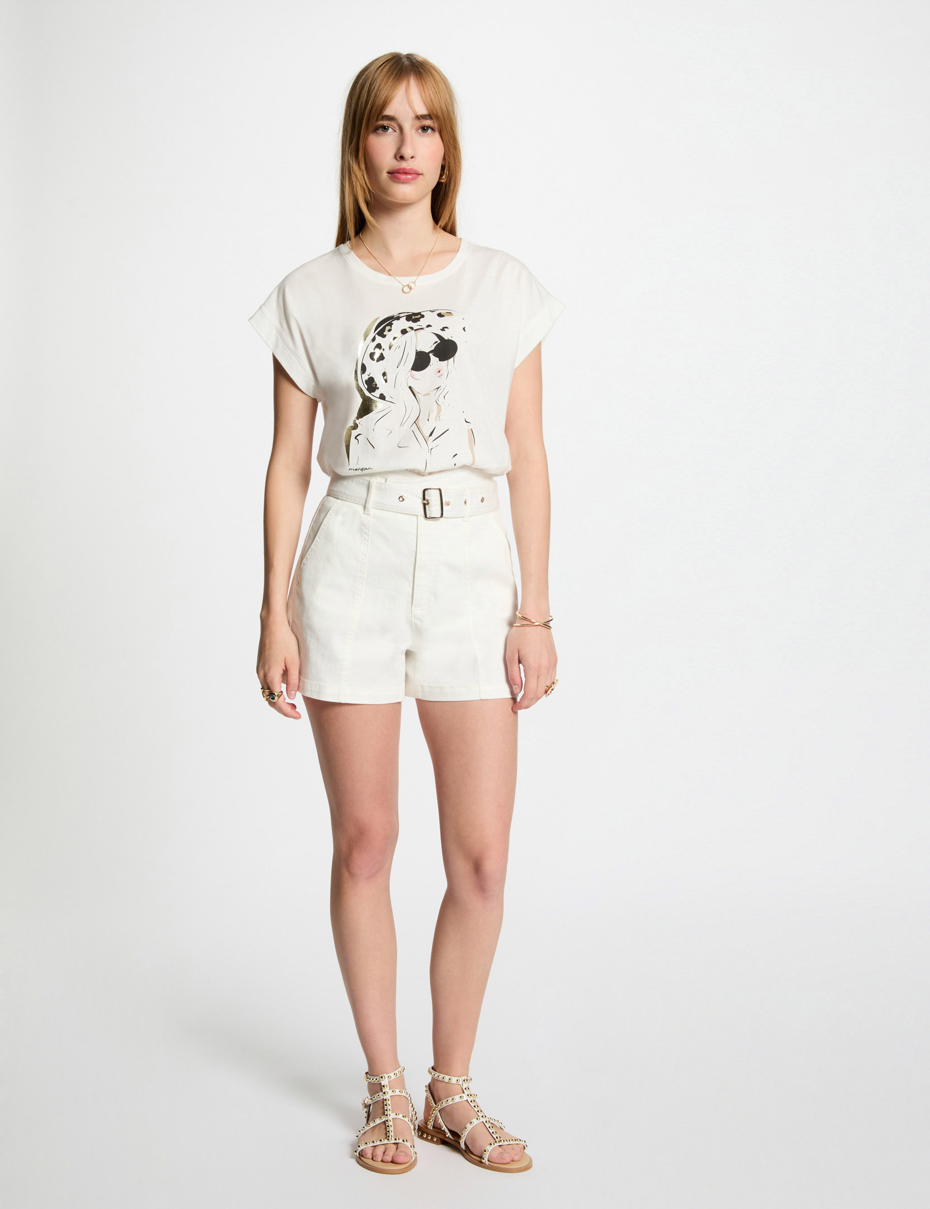 t shirt with message white women T-shirt with message white women