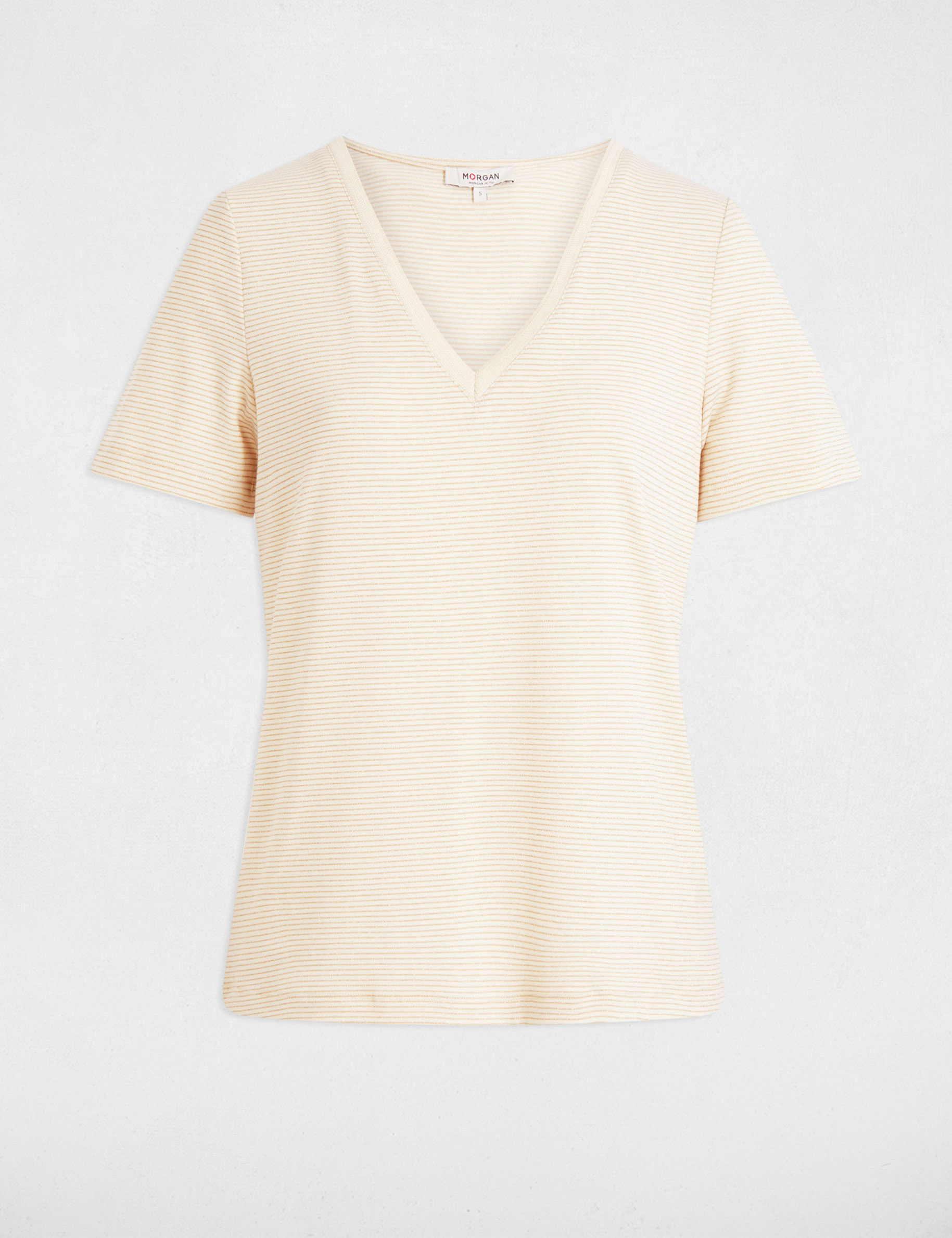 short sleeved t shirt ecru women Short-sleeved t-shirt ecru women