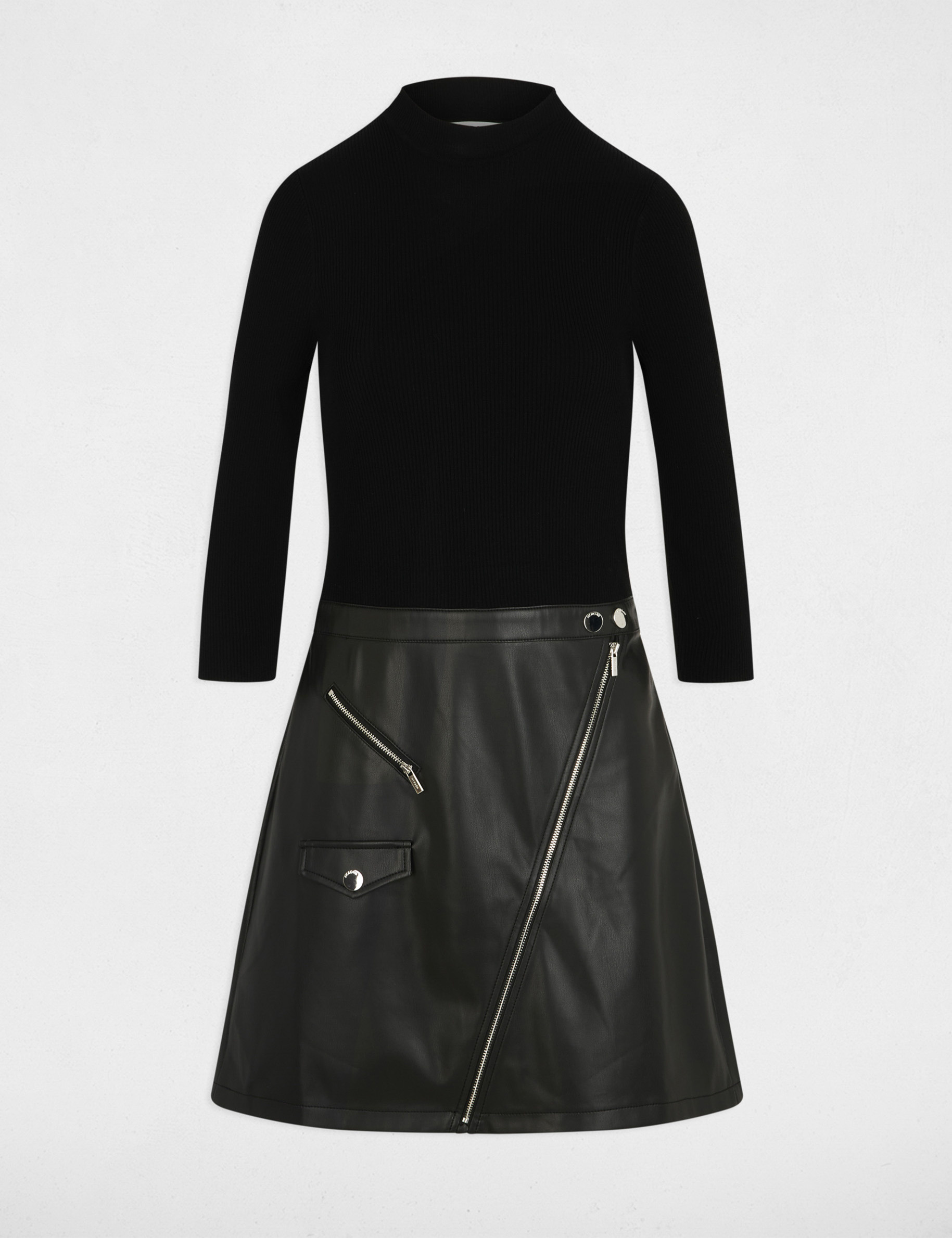 robe courte ajustee noir femme Robe courte ajustée noir femme