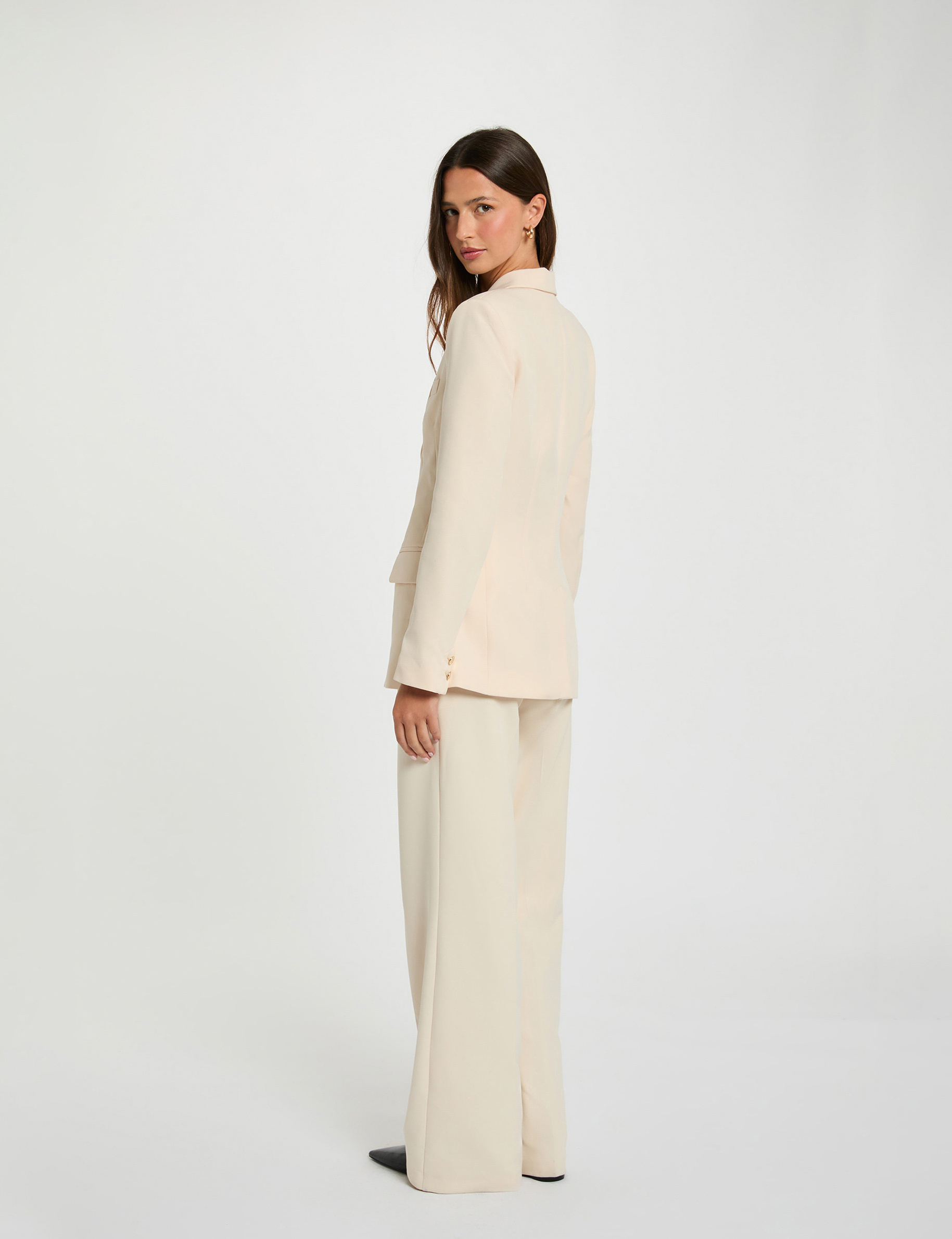 long sleeve jacket cream women Long-sleeve jacket cream women