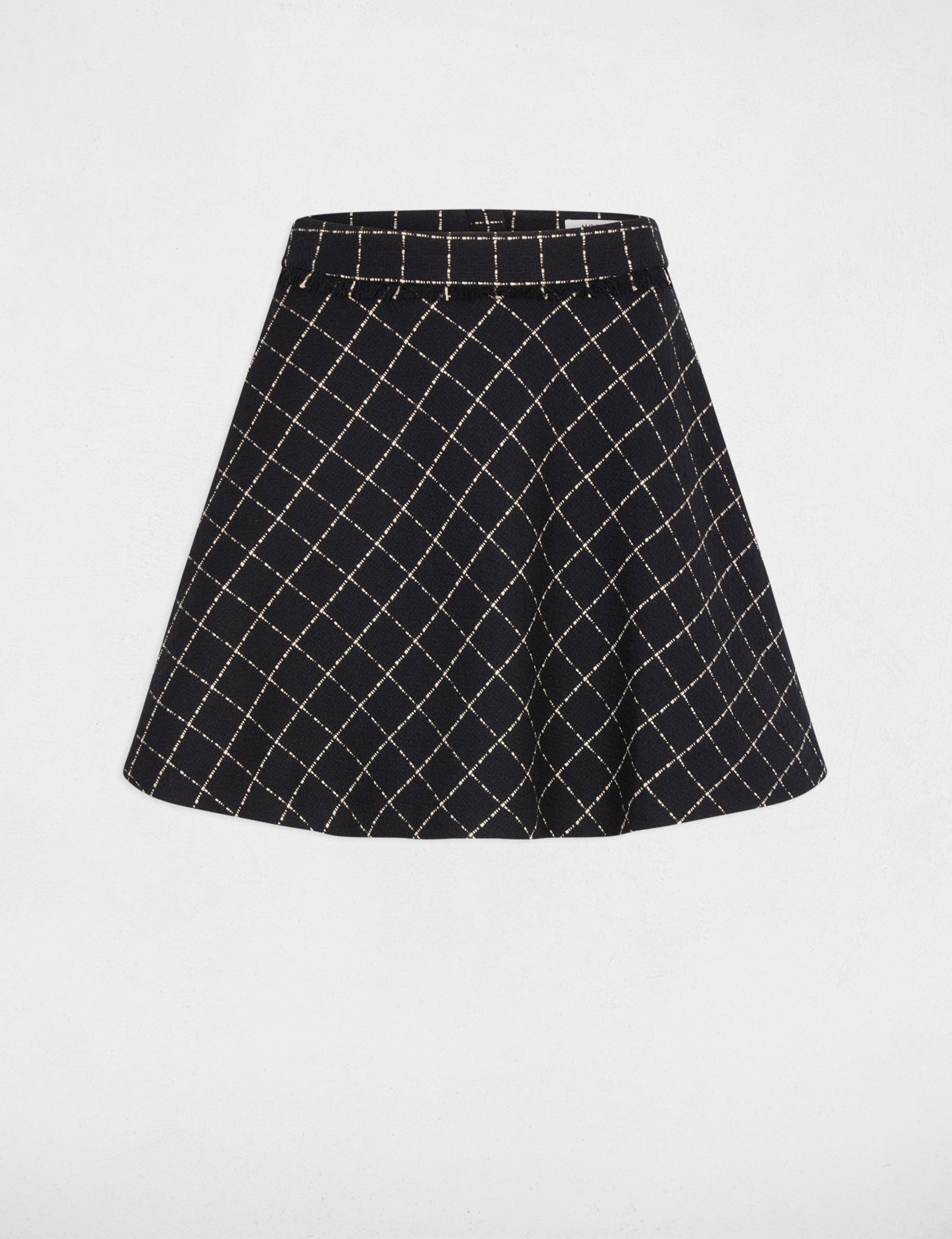 Short skater skirt black women