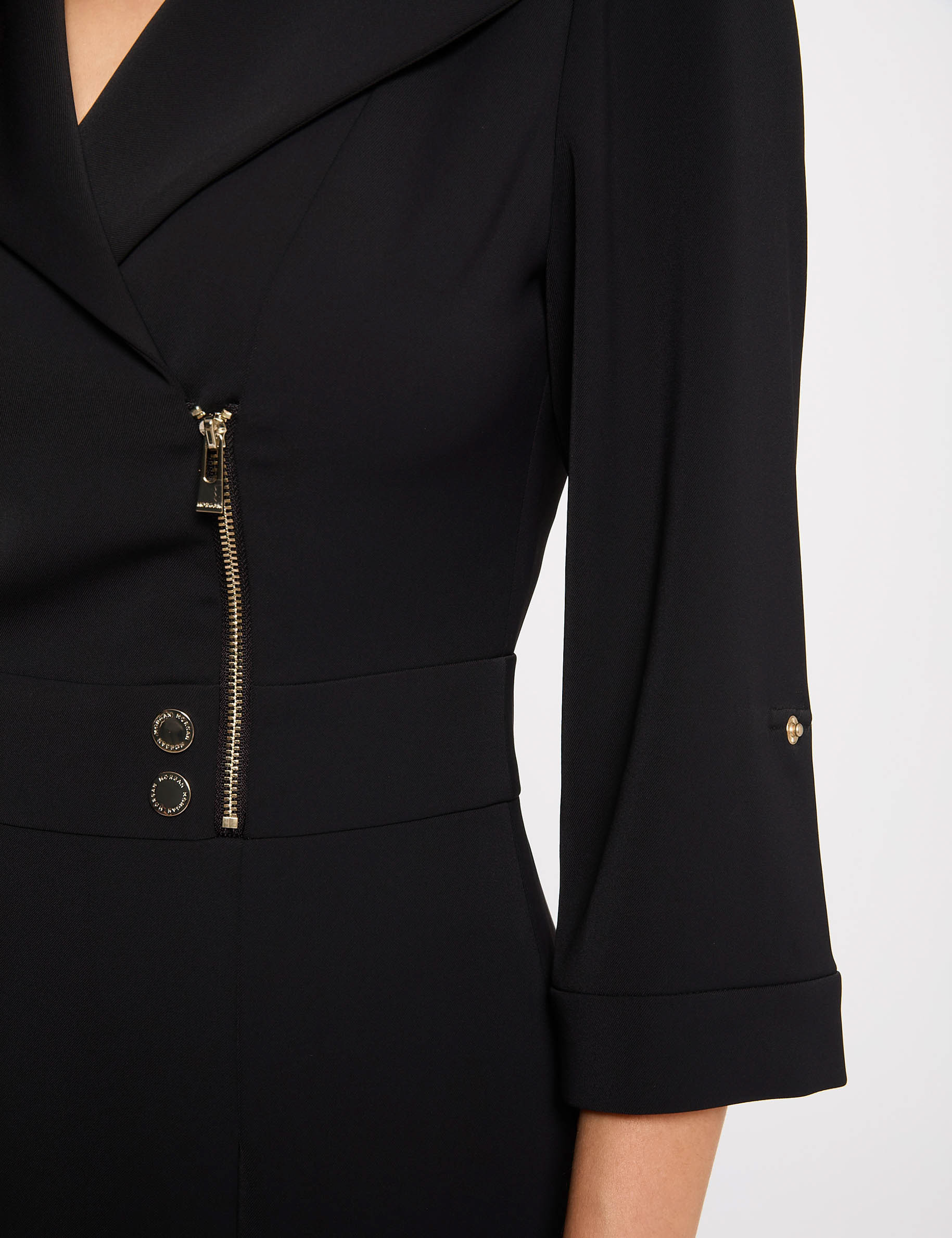 robe courte trapeze noir femme Robe courte trapèze noir femme