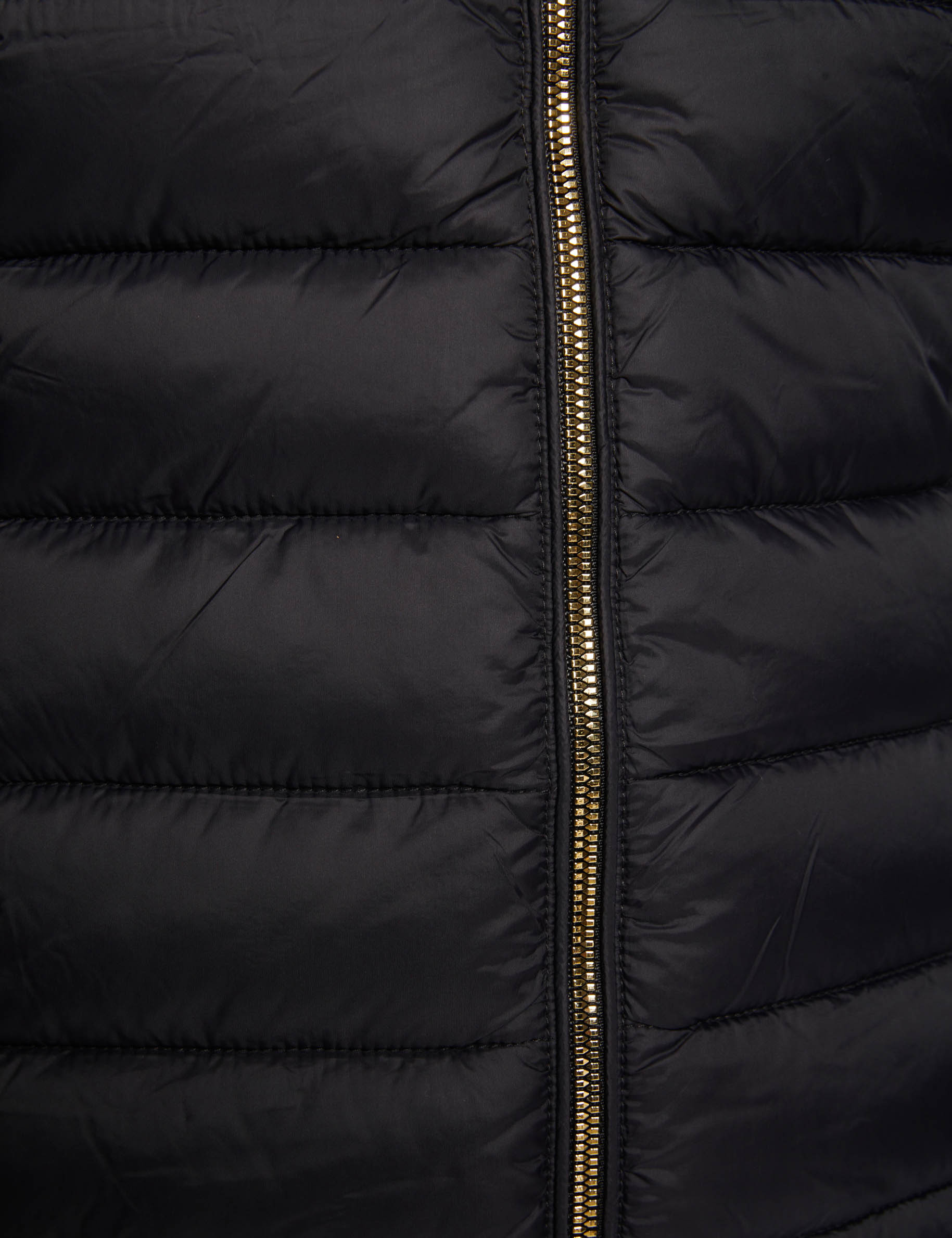 padded jacket with hood black women null