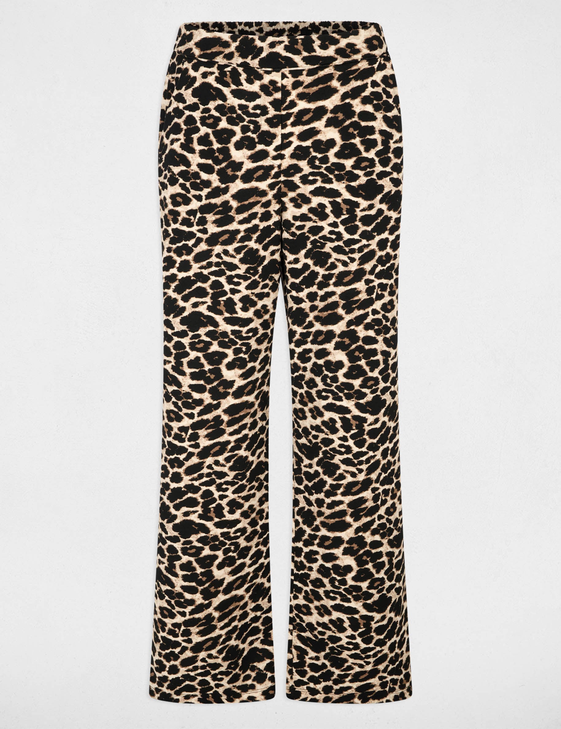Straight-leg printed trousers multicolor women