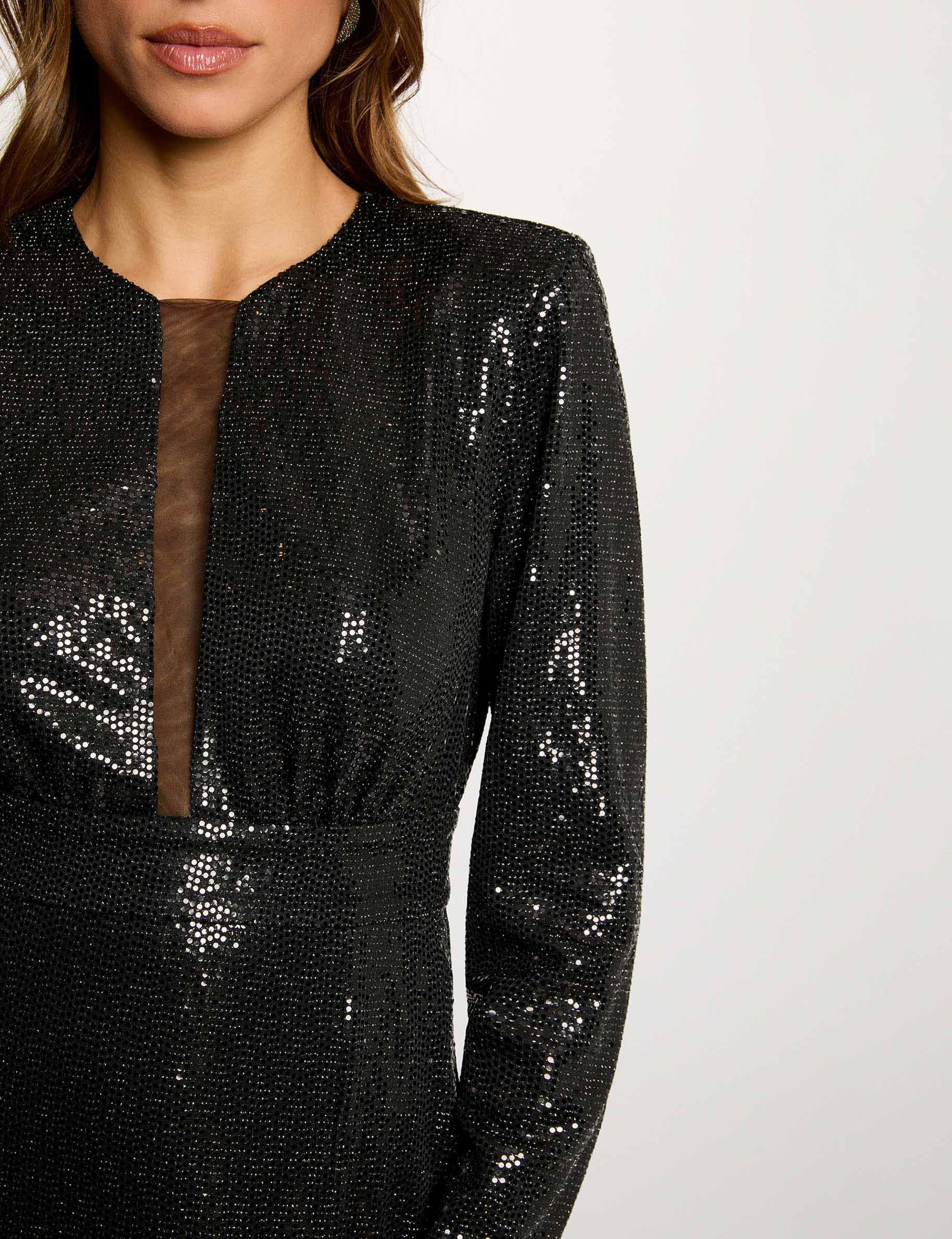 long dress with long sleeves black women Long dress with long sleeves black women