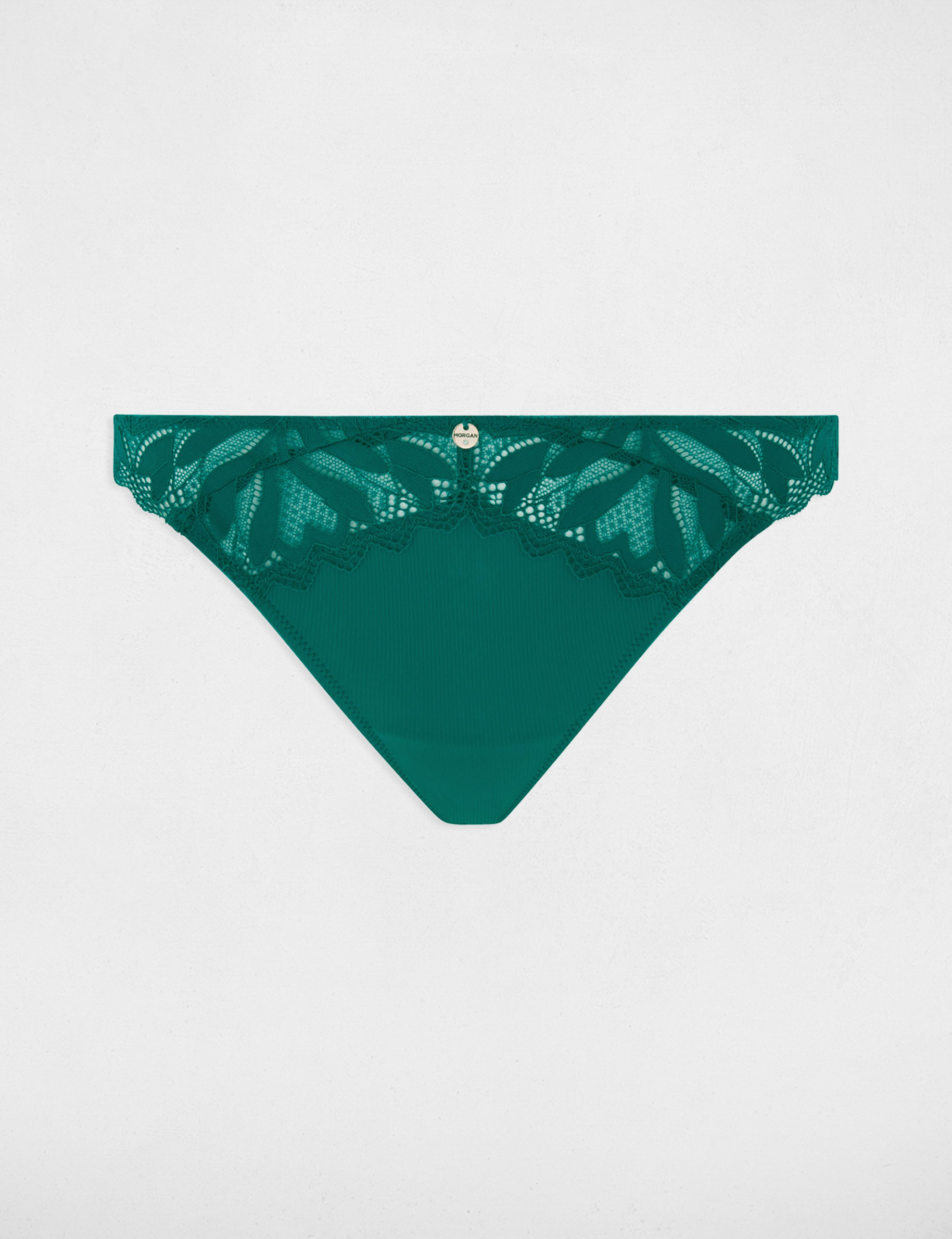 tanga en dentelle vert femme Tanga en dentelle vert femme