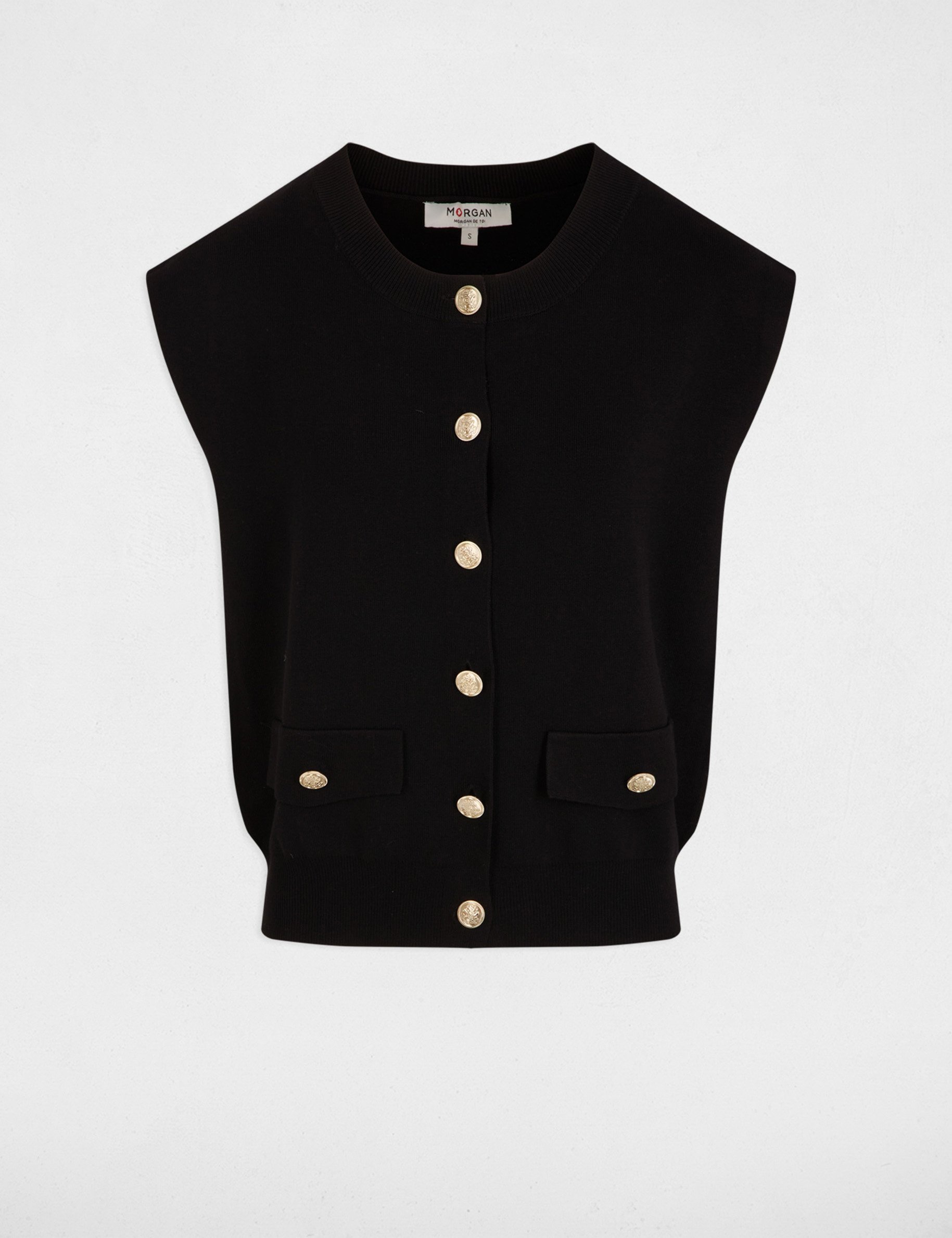 sleeveless cardigan black women Sleeveless cardigan black women