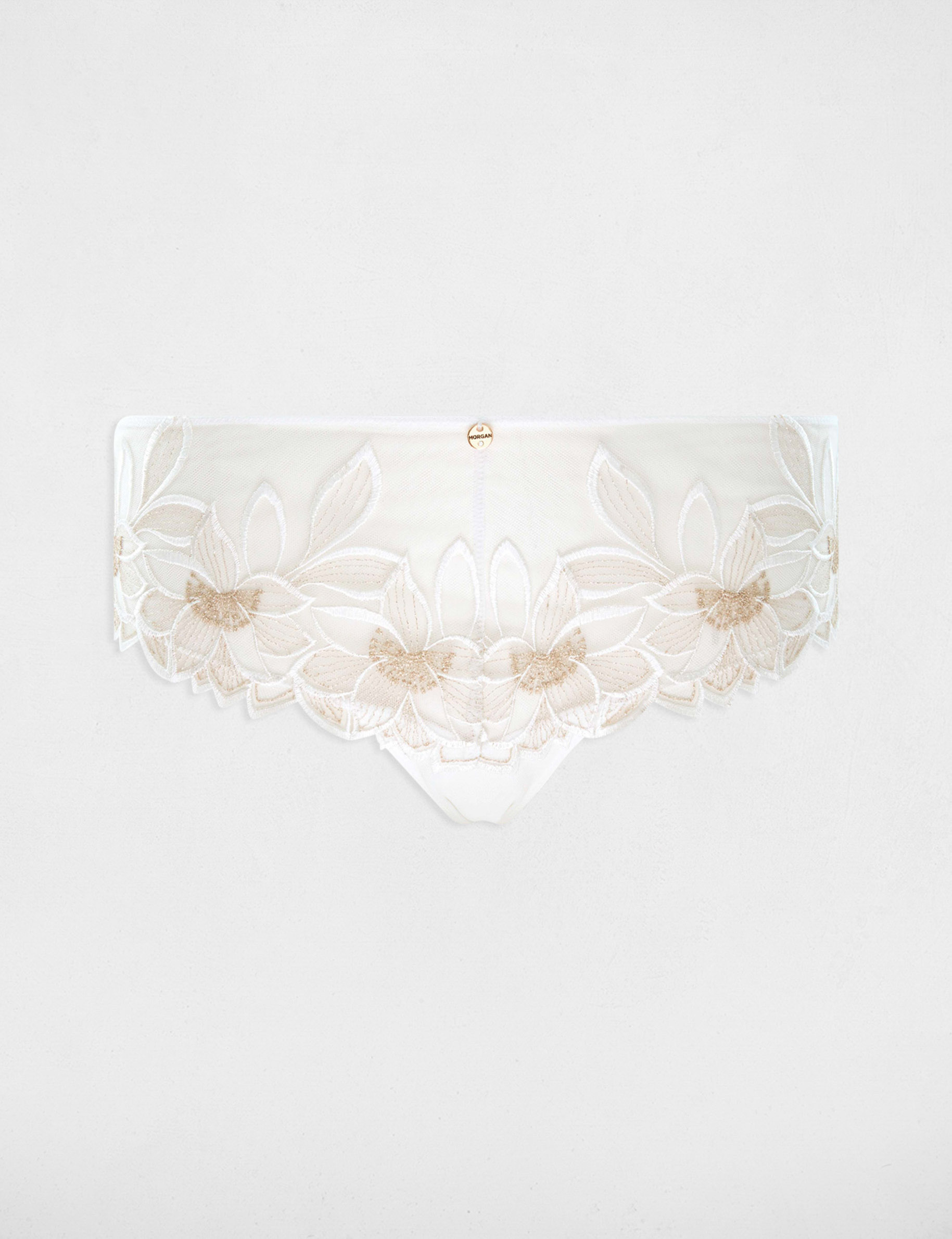 shorty en dentelle ivoire femme Shorty en dentelle ivoire femme