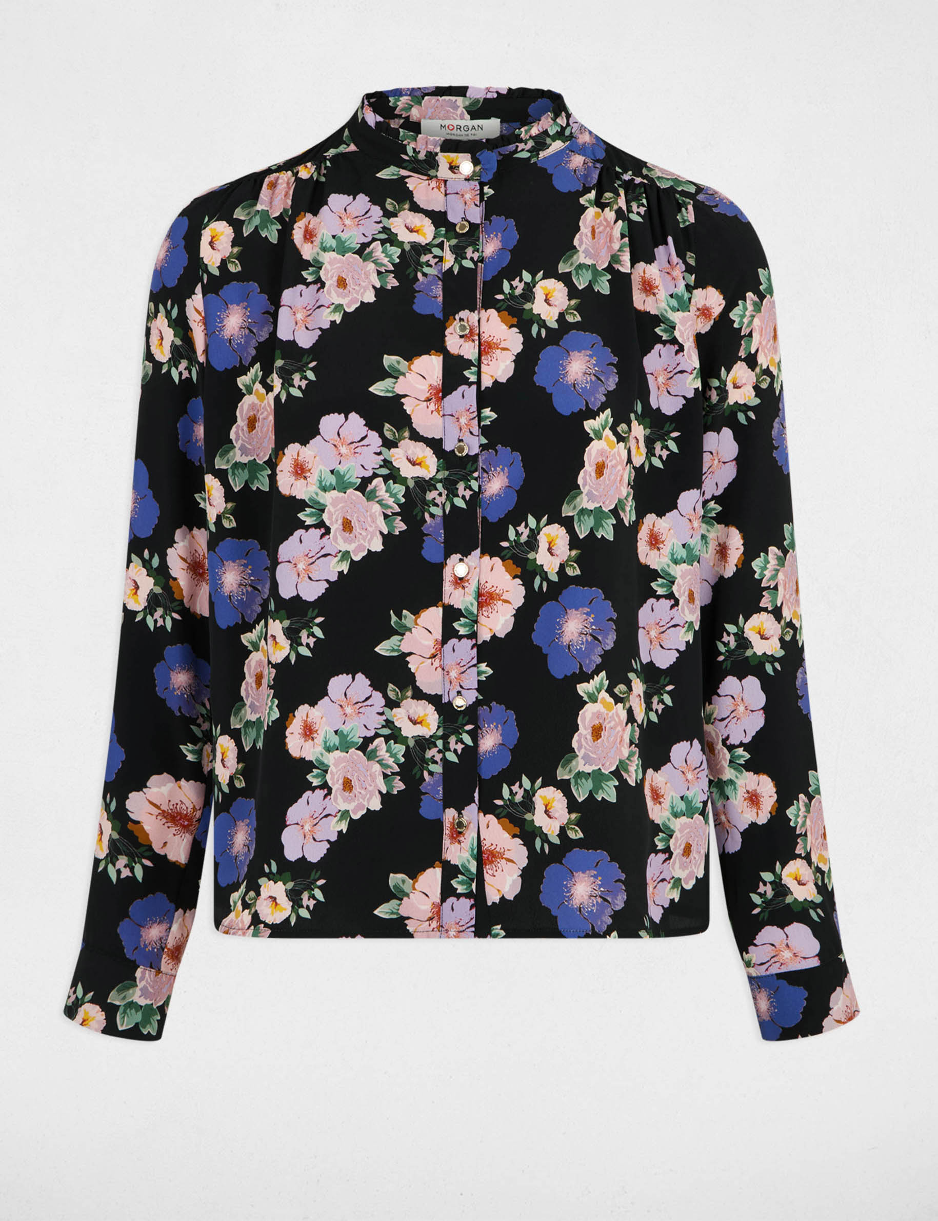 Flowy printed shirt multicolor women