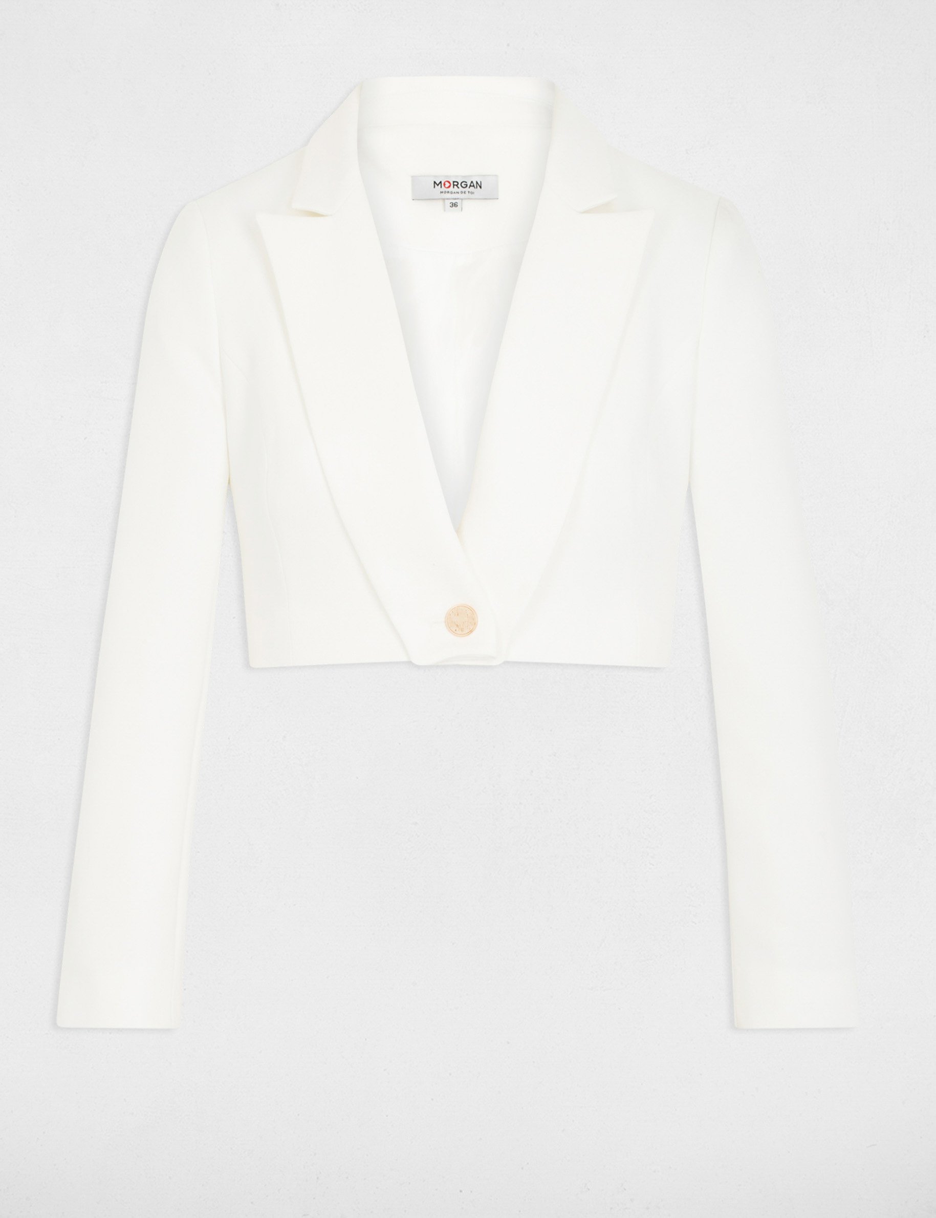 short straight jacket ivory women Short straight jacket ivory women