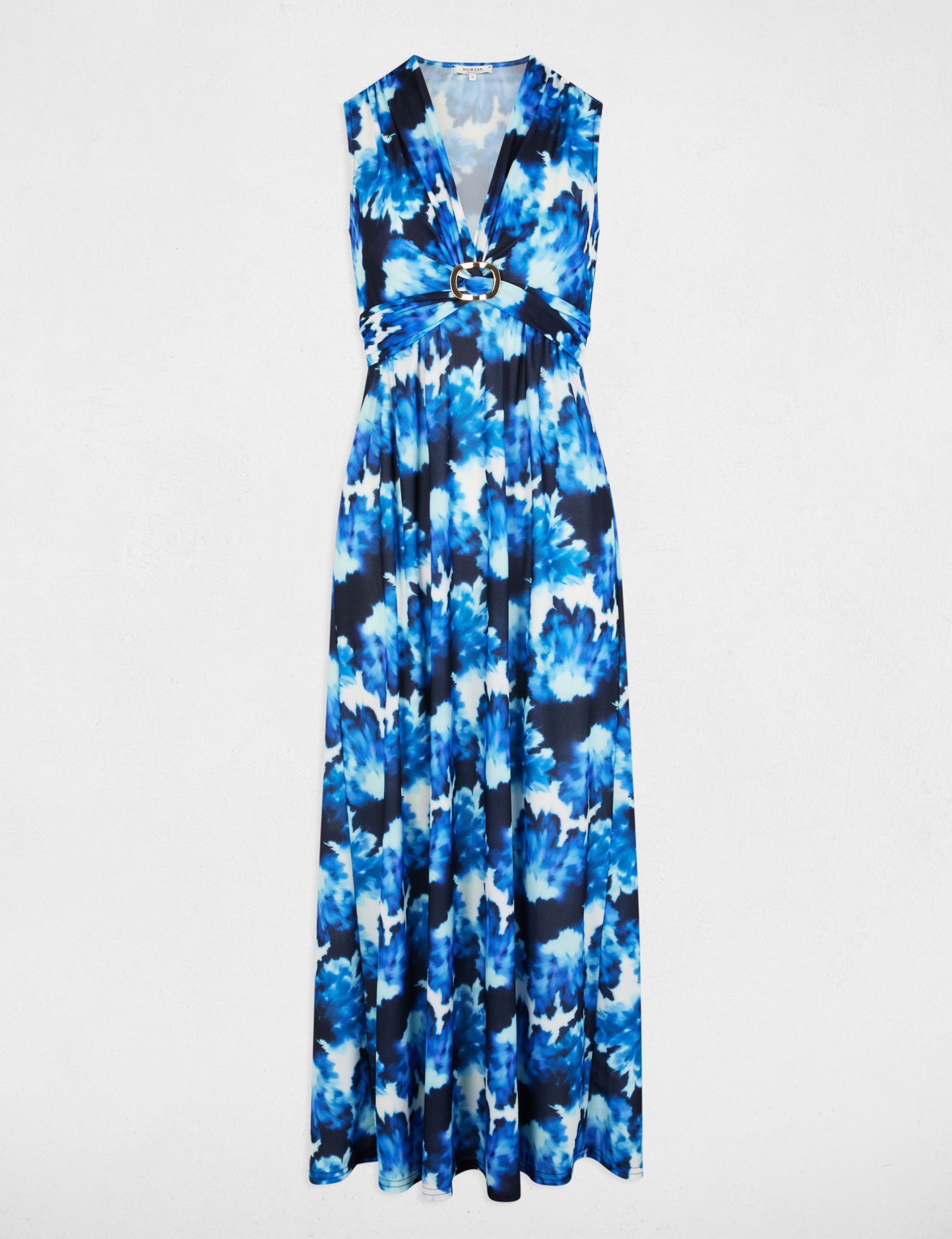 robe longue droite imprimee multicolore femme Robe longue droite imprimée multicolore femme