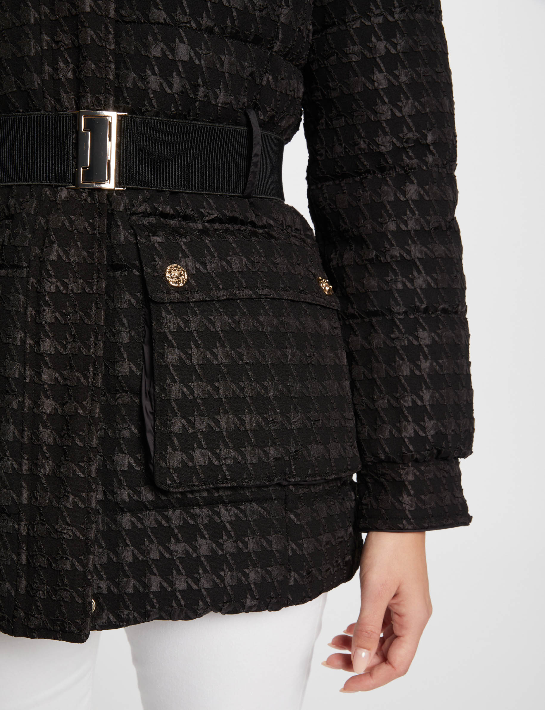 printed padded jacket black women Printed padded jacket black women