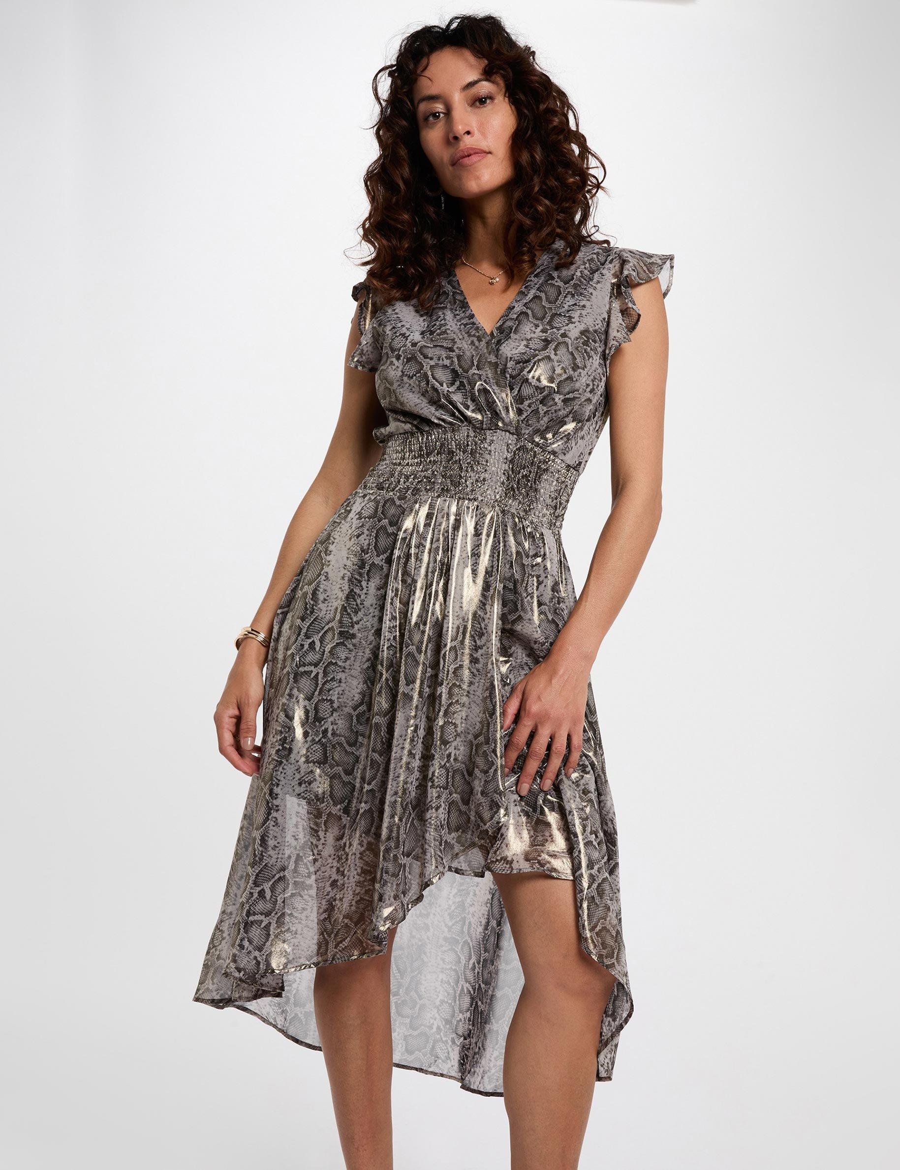robe longue cache cur multicolore femme Robe longue cache c¿ur multicolore femme