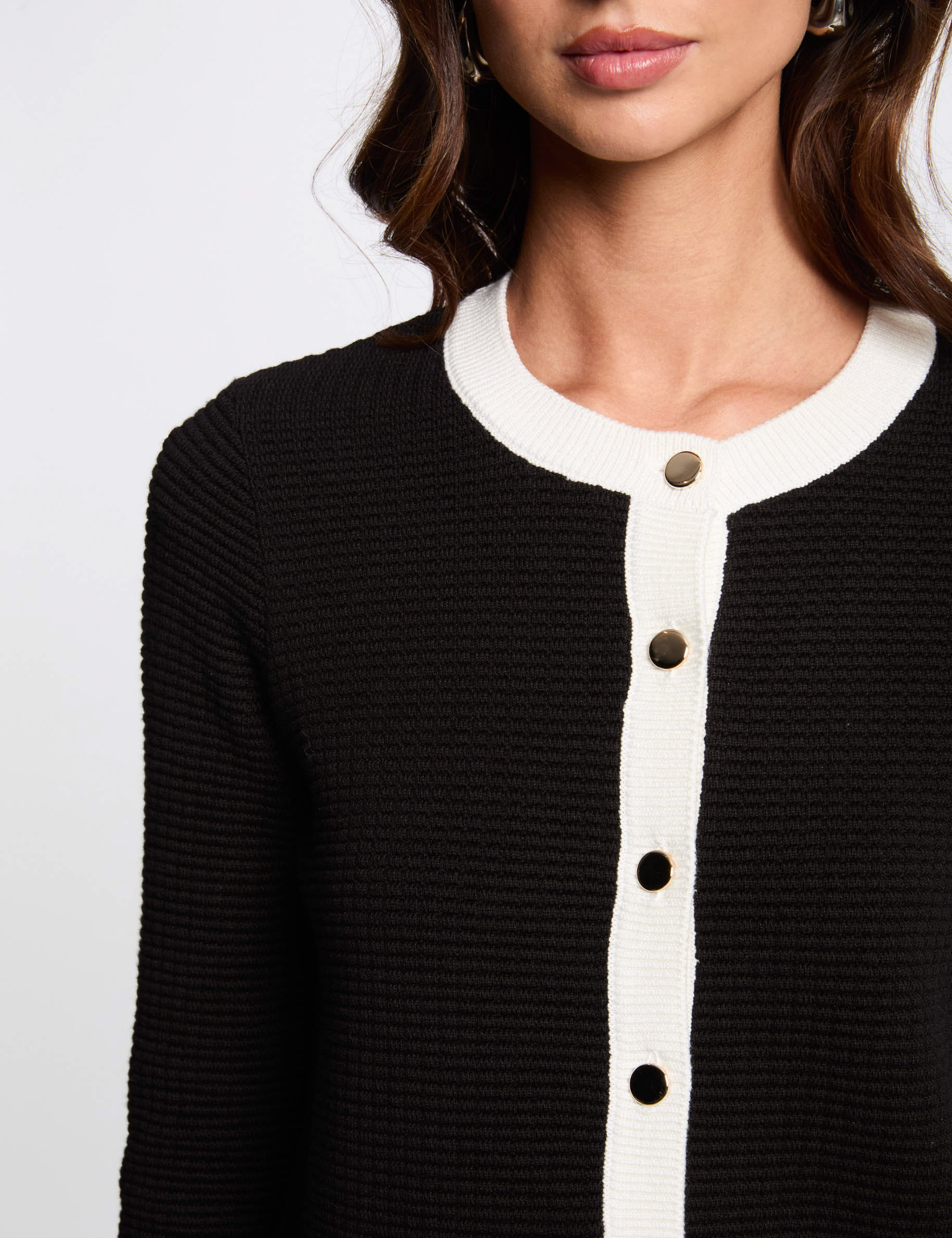 cardigan round neck black women Cardigan round neck black women