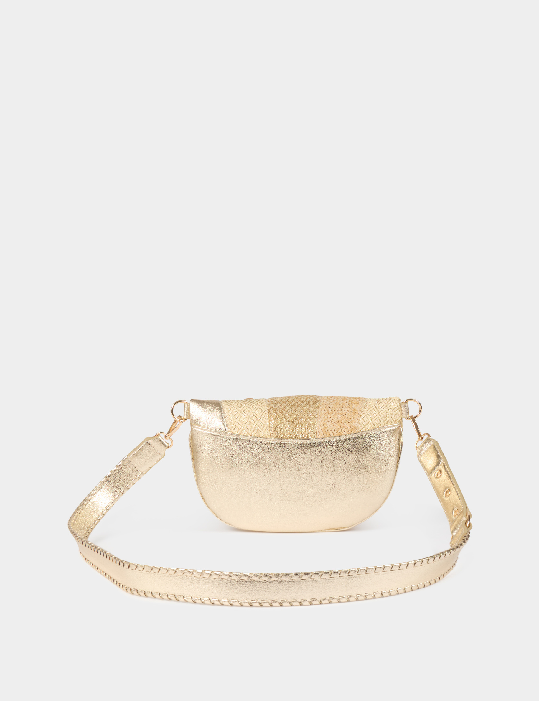 metallised sling bag gold yellow women Metallised sling bag gold yellow women