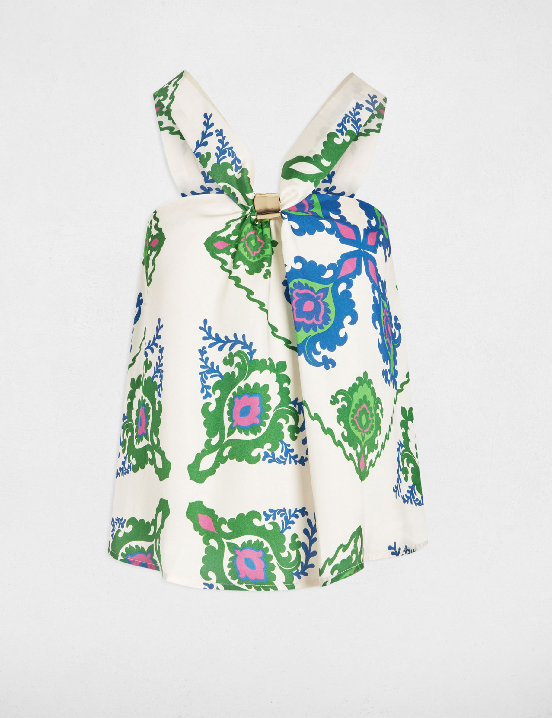 printed sleeveless top multicolor women Printed sleeveless top multicolor women