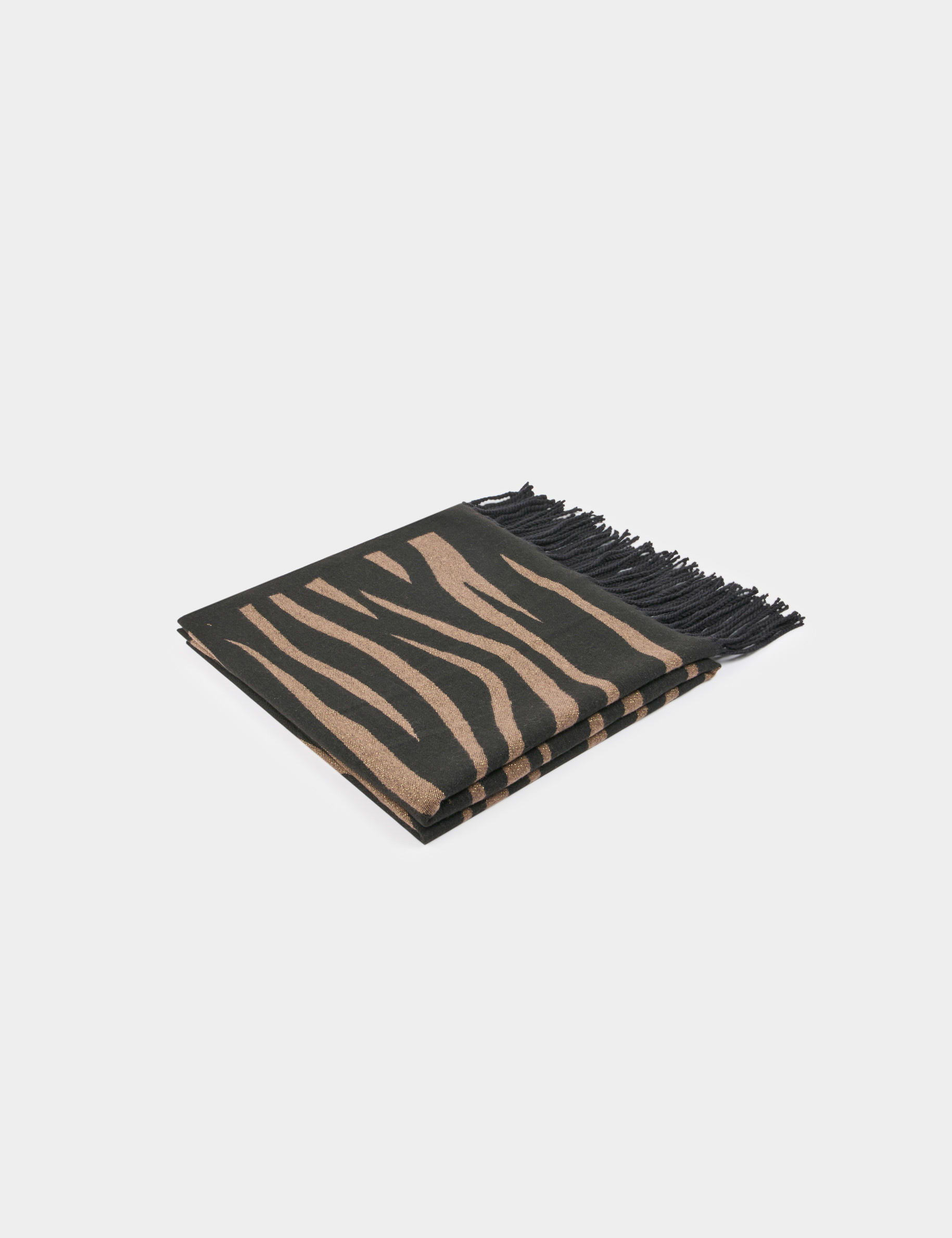 scarf with zebra print multicolor women Scarf with zebra print multicolor women