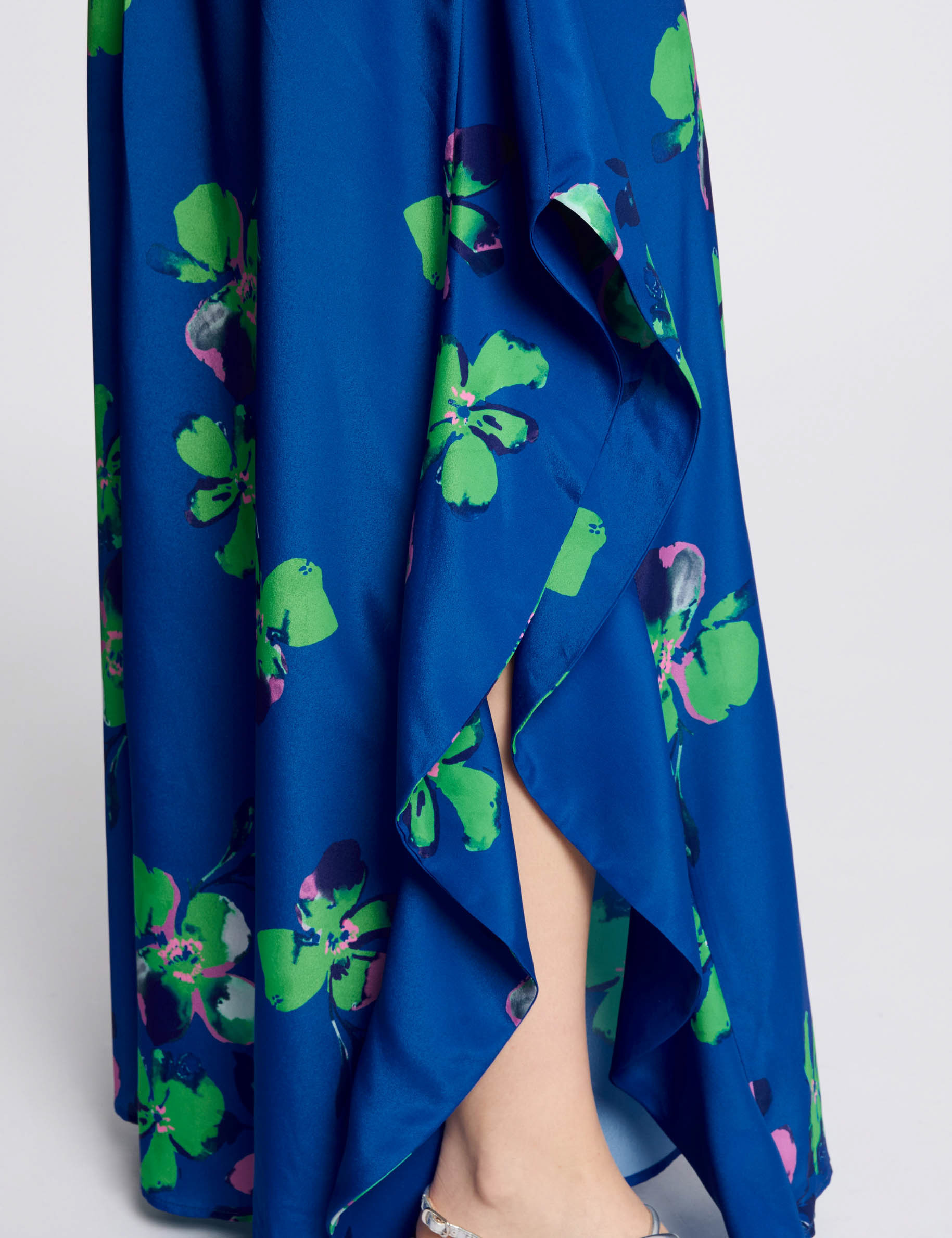 robe longue droite imprimee multicolore femme Robe longue droite imprimée multicolore femme