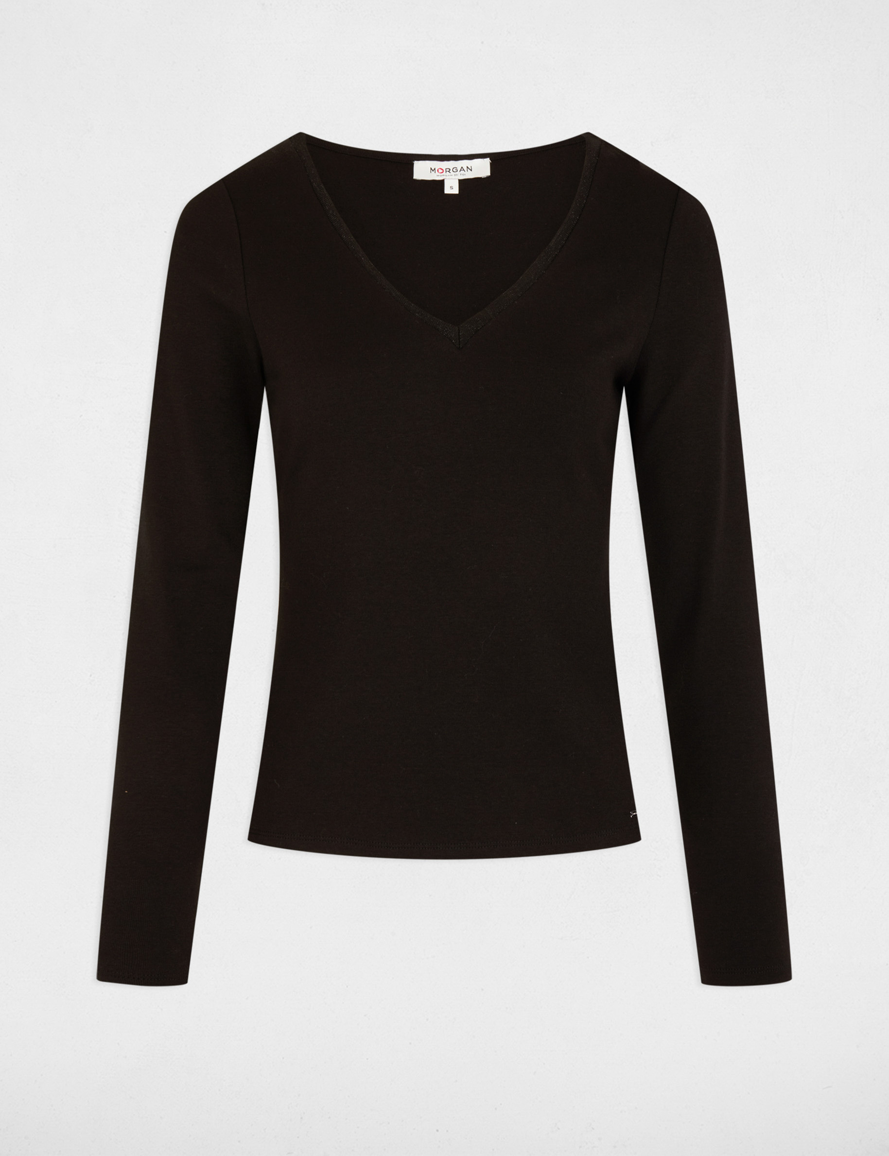 long sleeved t shirt black women Long-sleeved t-shirt black women