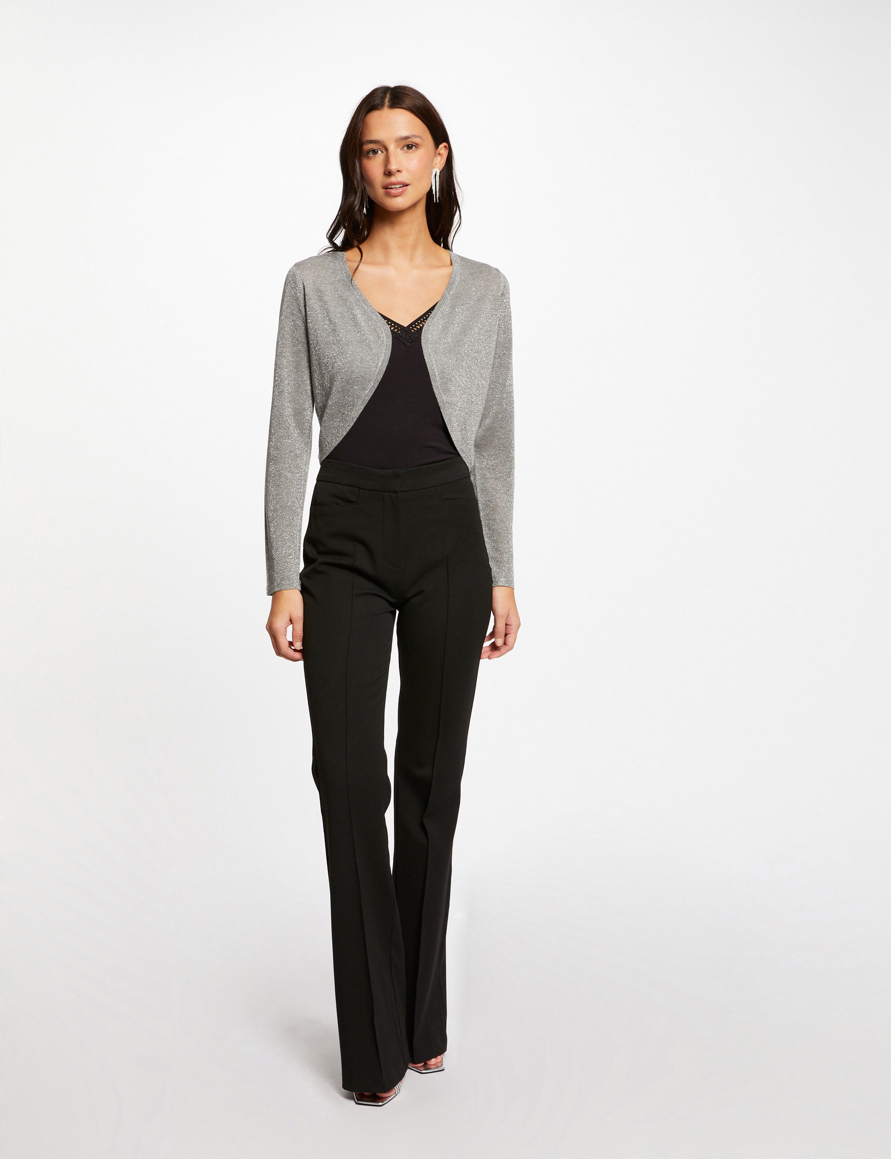 Silver short cardigan hotsell