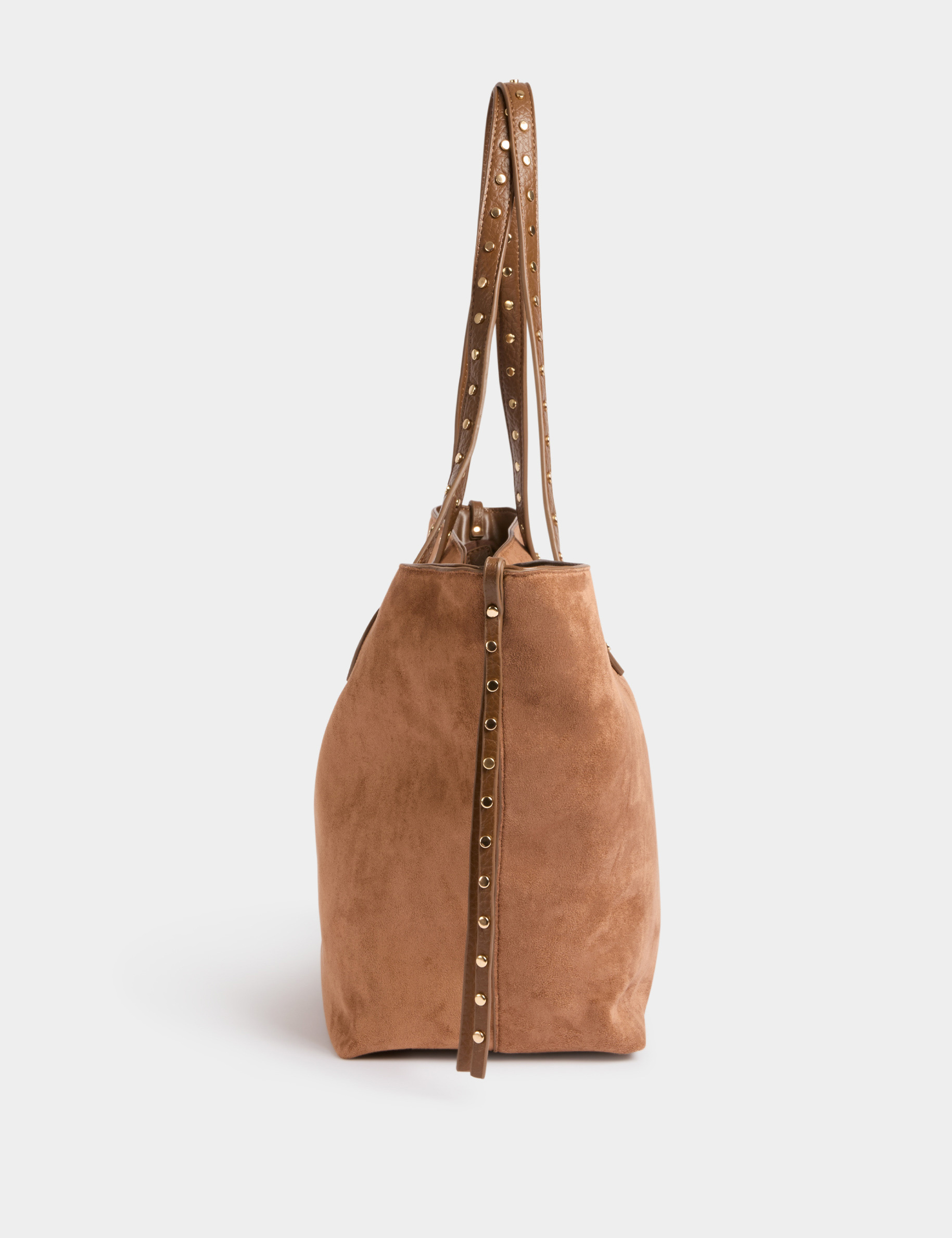 suede tote bag beige women Suede tote bag beige women