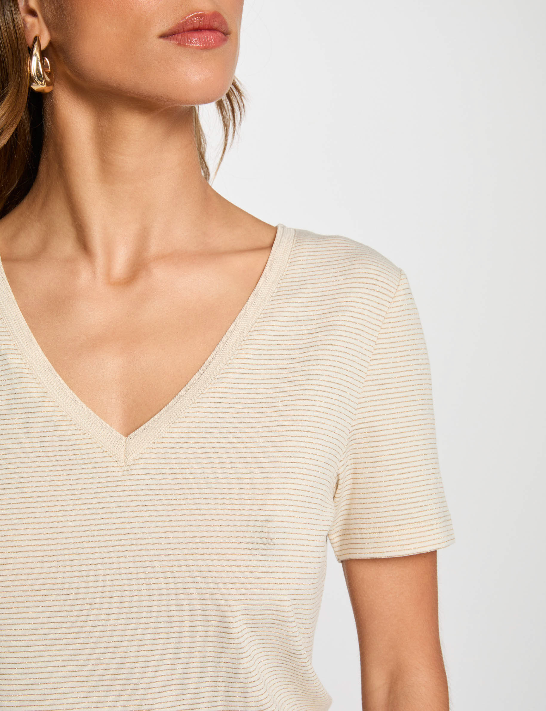 short sleeved t shirt ecru women Short-sleeved t-shirt ecru women