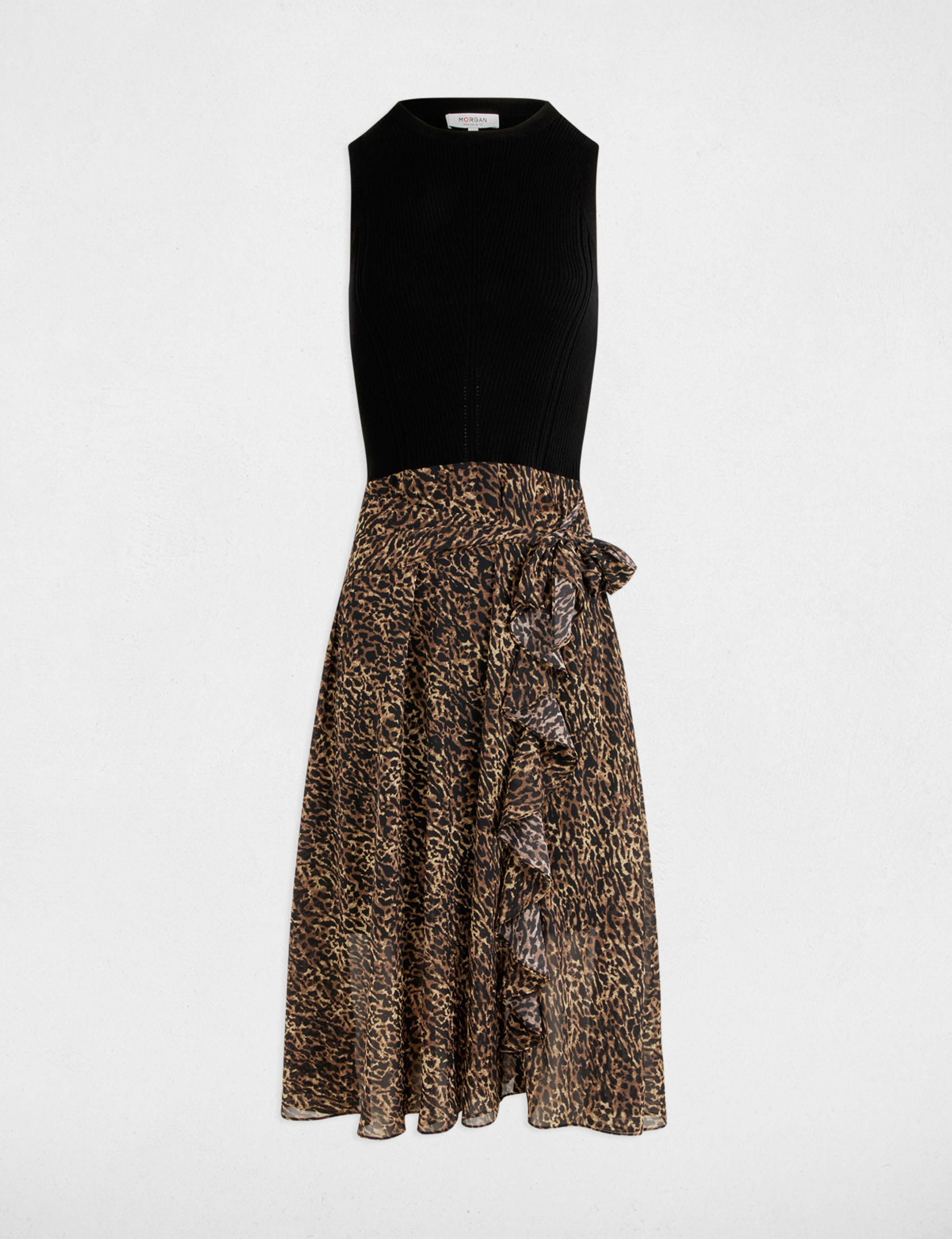 printed a line dress multicolor women Printed A-line dress multicolor women