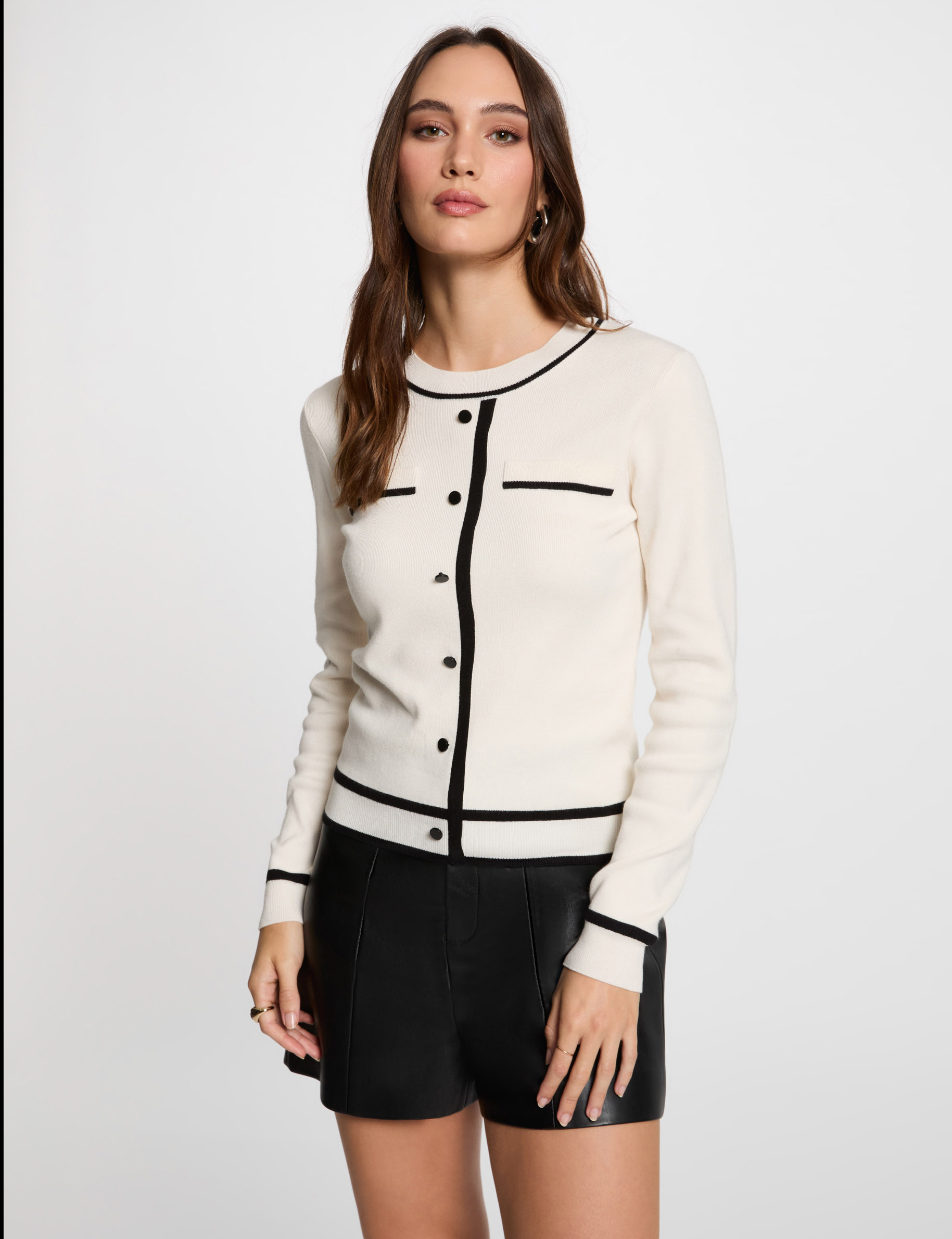 jumper round neck long sleeves ivory women Jumper round neck long sleeves ivory women
