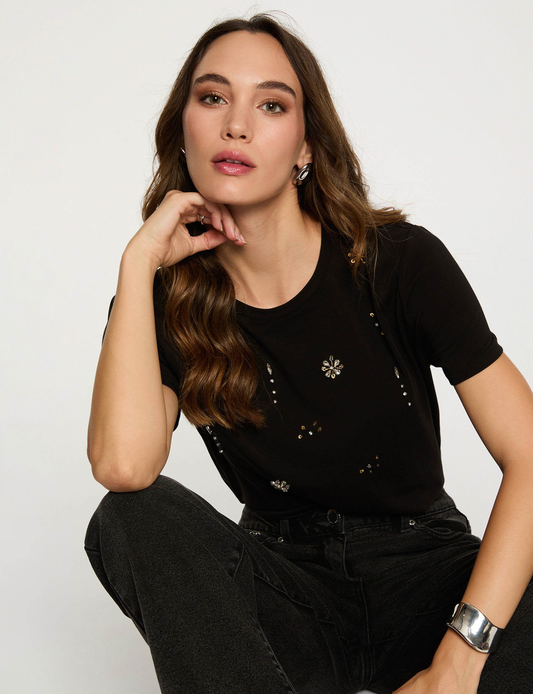 short sleeve t shirt black women Short-sleeve t-shirt black women