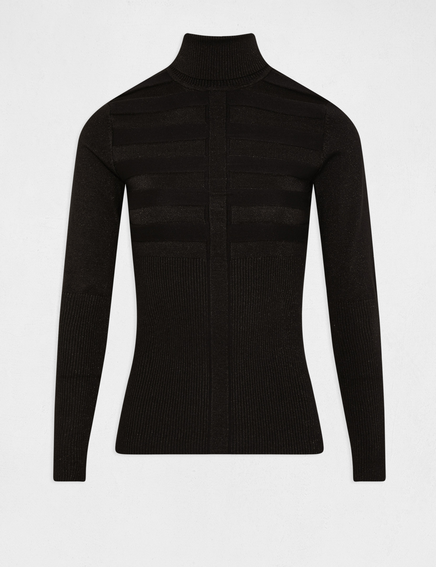 Long-sleeved jumper with turtleneck black ladies'