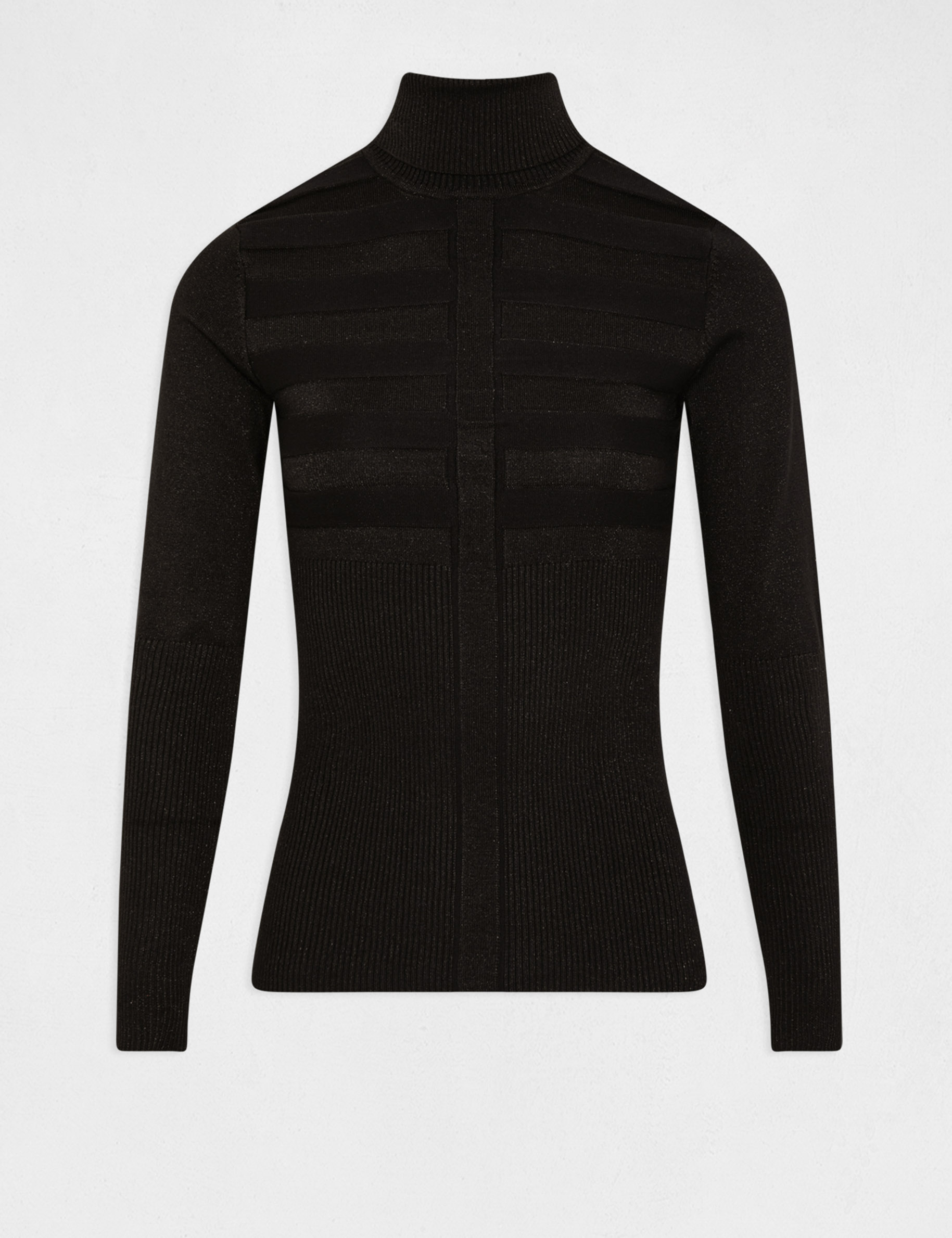 Long-sleeved jumper with turtleneck black ladies' Long-sleeved jumper with turtleneck black ladies'