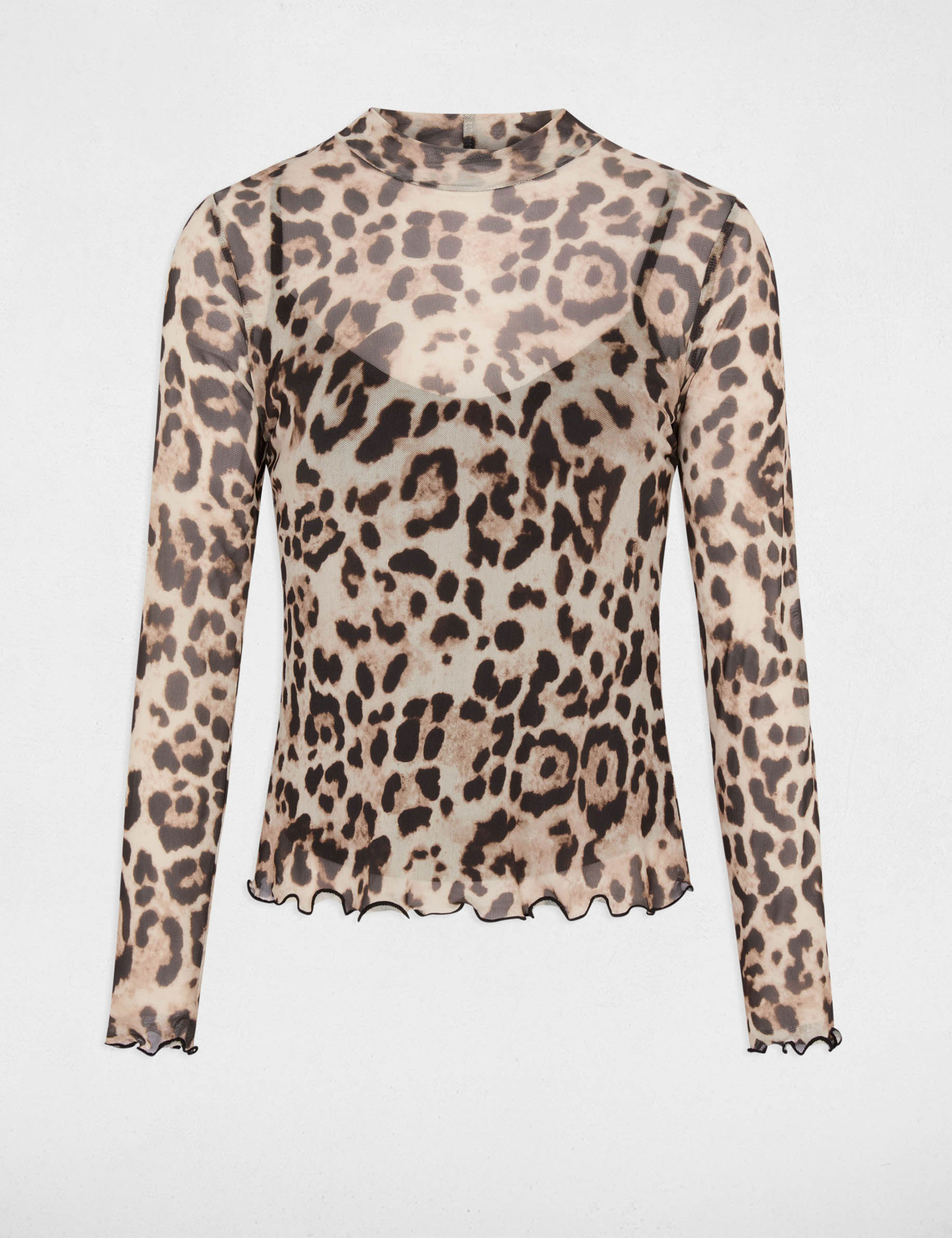 High neck t-shirt multicolor women