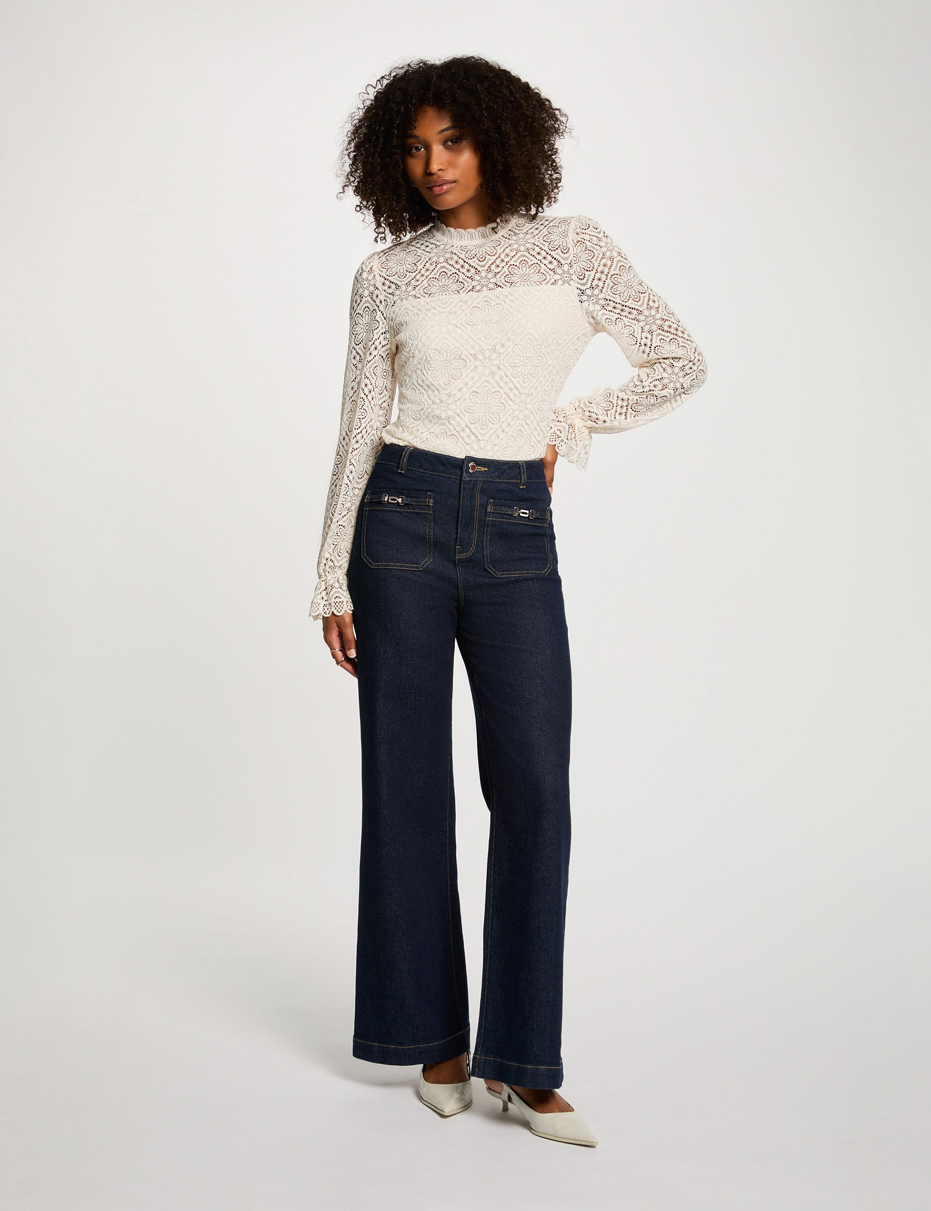 long sleeved t shirt ivory women Long-sleeved t-shirt ivory women