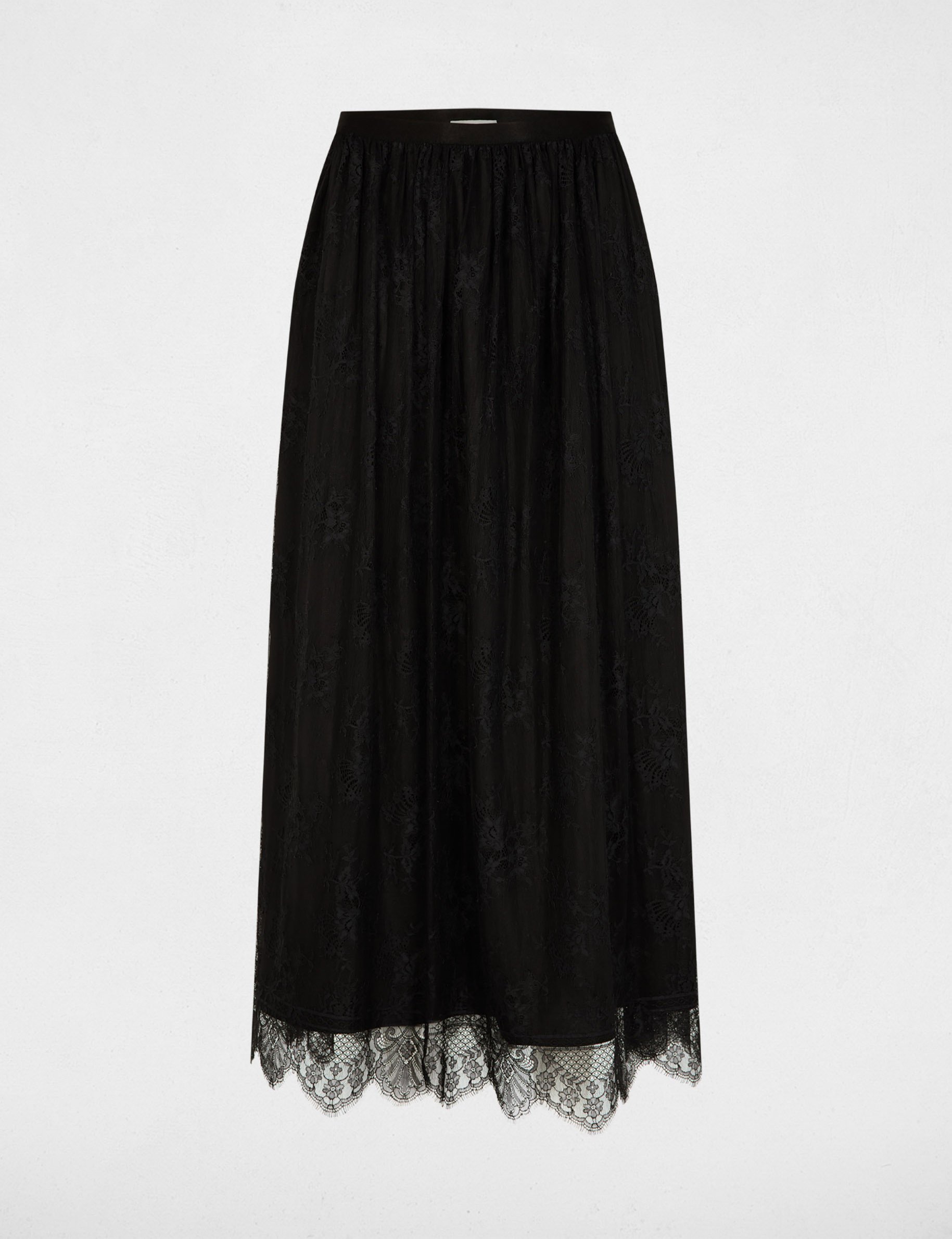long lace skirt black women Long lace skirt black women