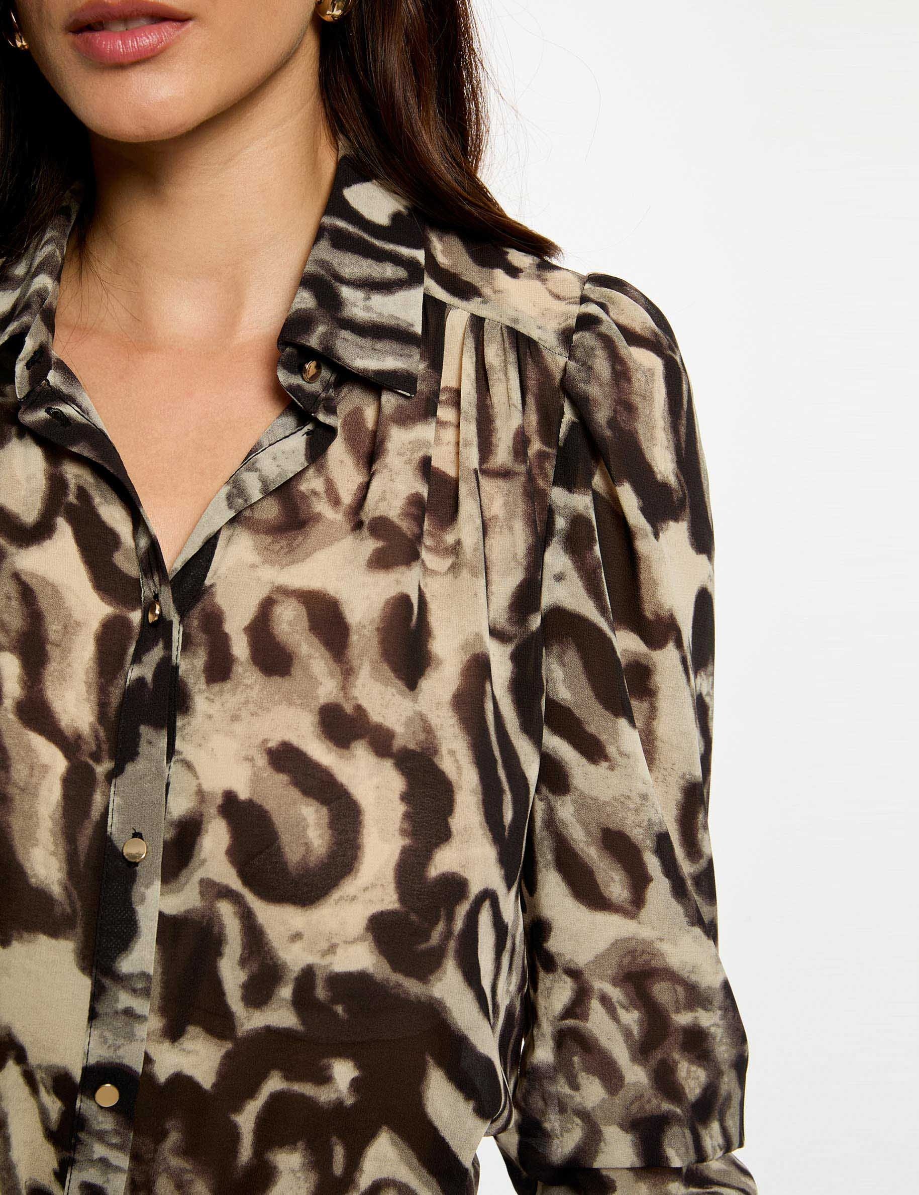 Printed voile shirt multicolor women