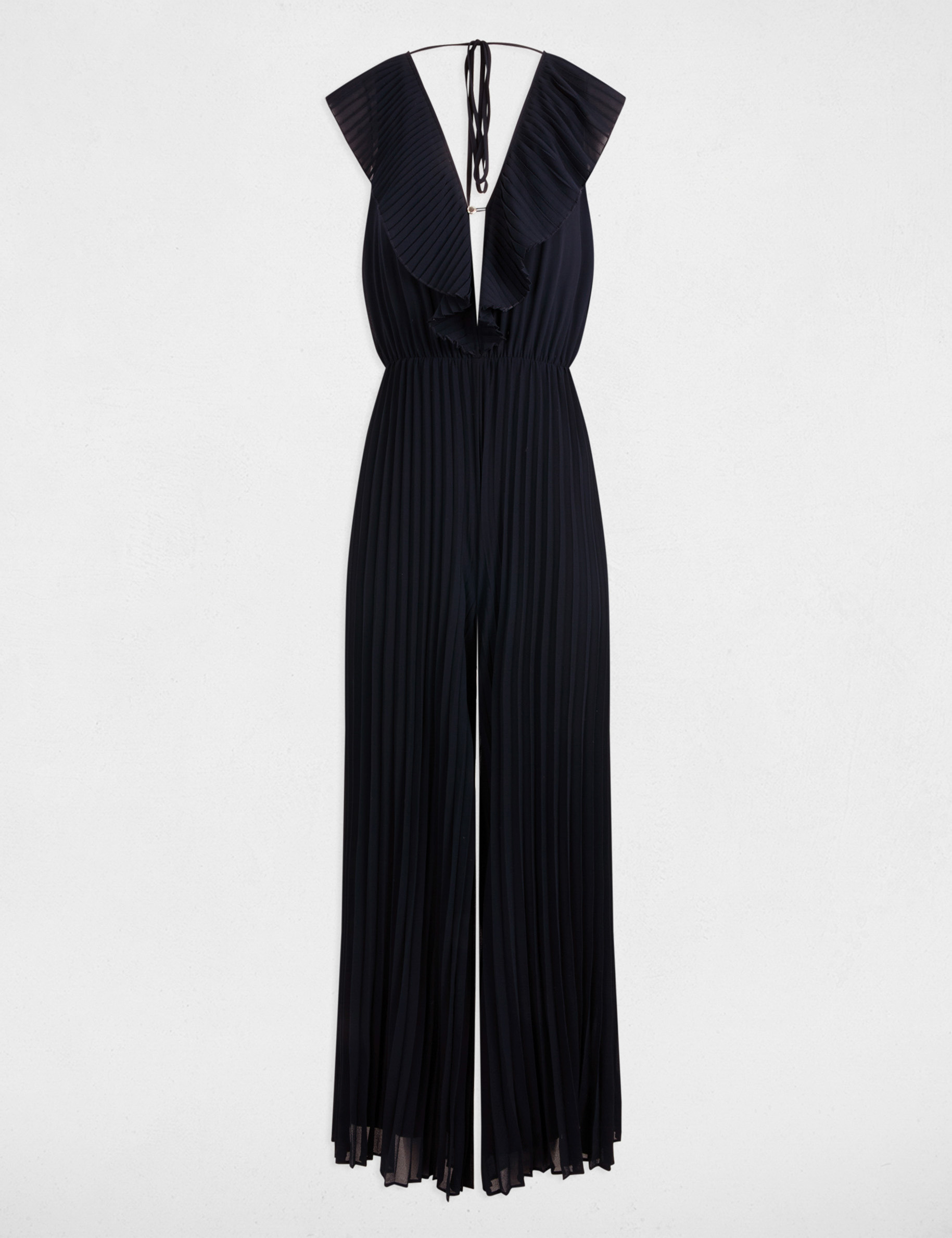 pleated jumpsuit navy blue women Pleated jumpsuit navy blue women