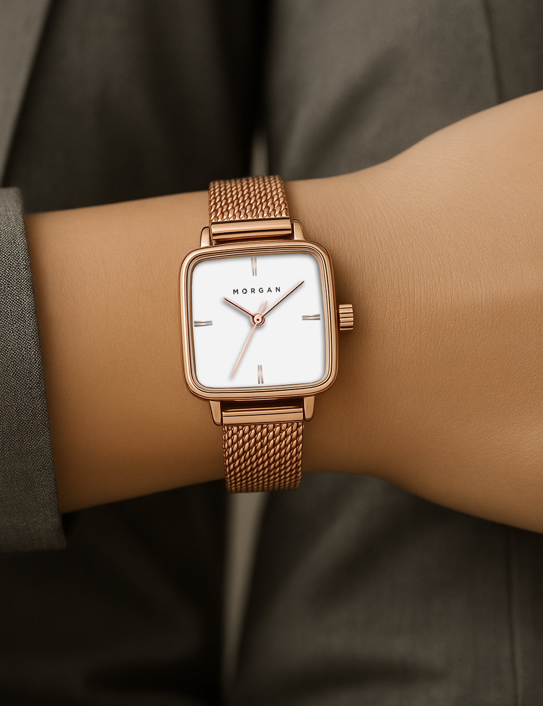 Montre rose femme